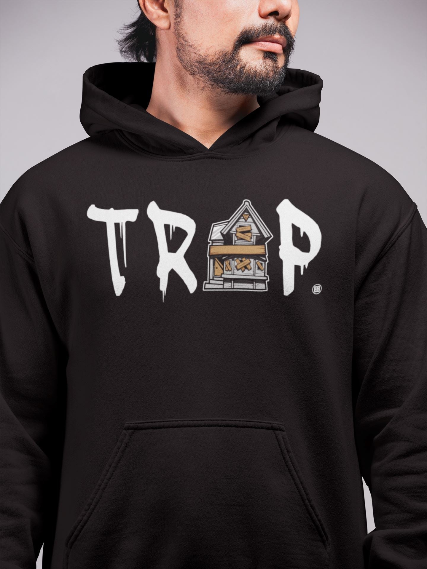 Trap House Unisex Tops - Air Jordan 4 Military Black