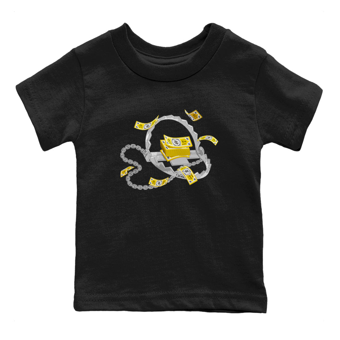 Trap Money snkmatch Tees Kids - Air Jordan 1 Yellow Ochre