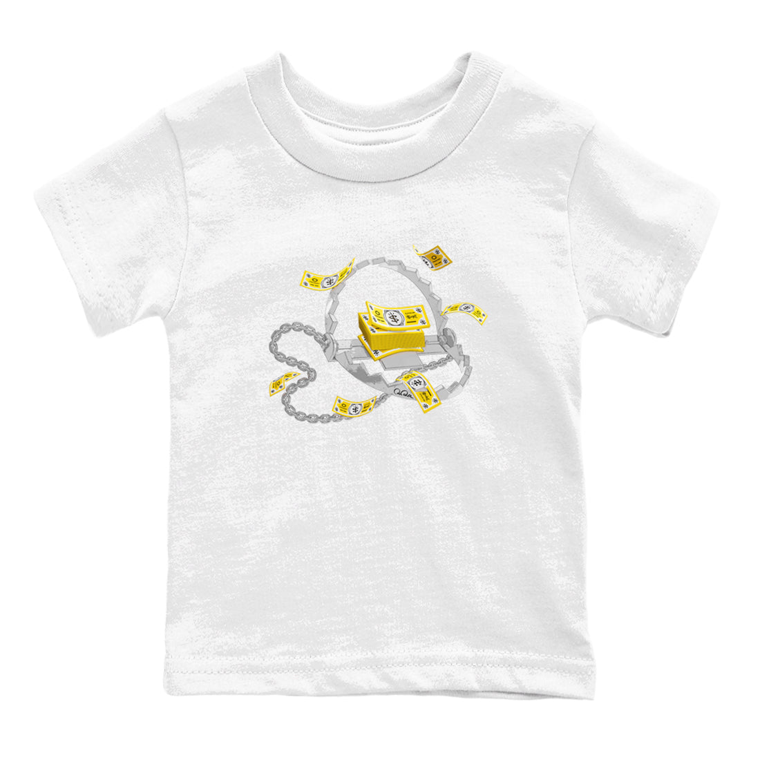 Trap Money snkmatch Tees Kids - Air Jordan 1 Yellow Ochre