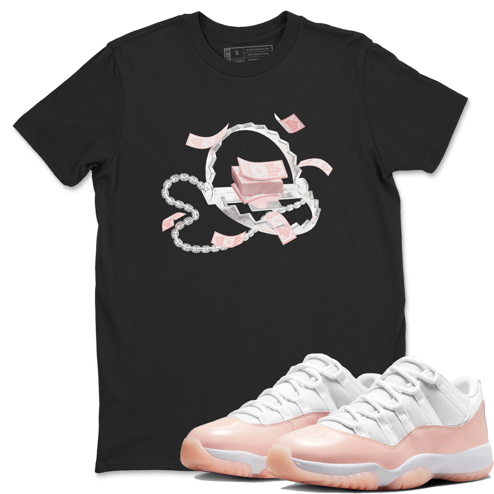 Trap Money snkmatch Tees - Air Jordan 11 Legend Pink
