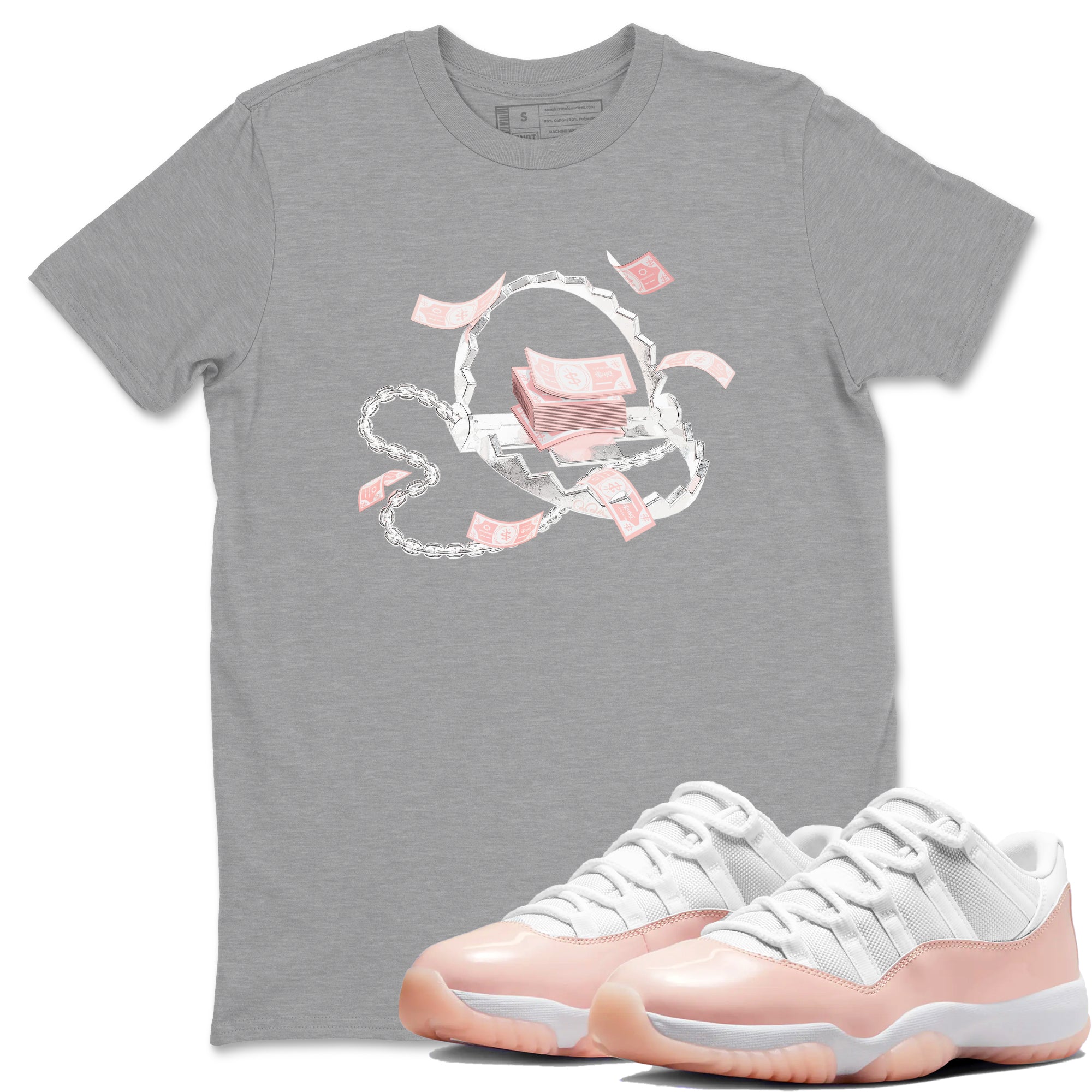 Trap Money snkmatch Tees - Air Jordan 11 Legend Pink