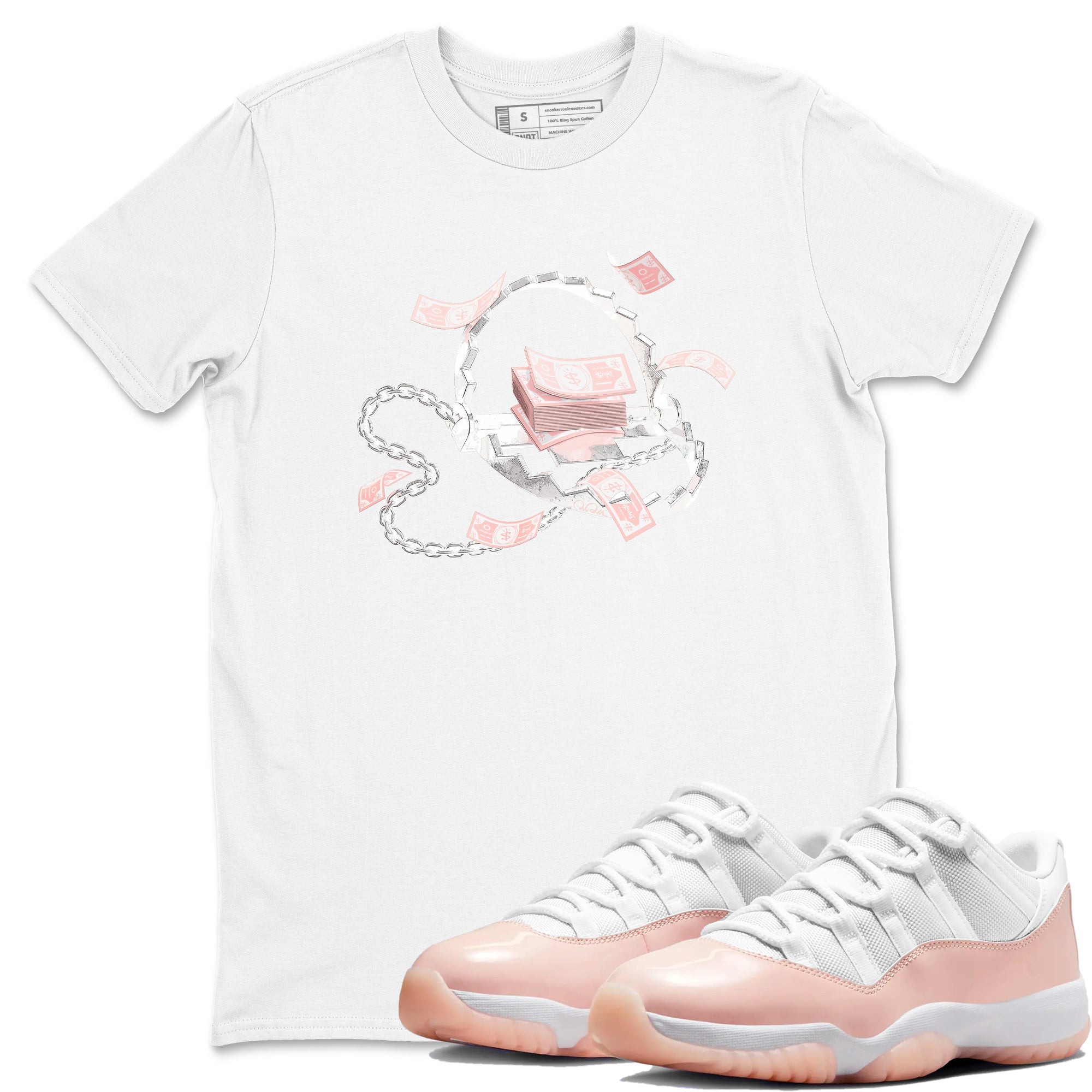 Trap Money snkmatch Tees - Air Jordan 11 Legend Pink
