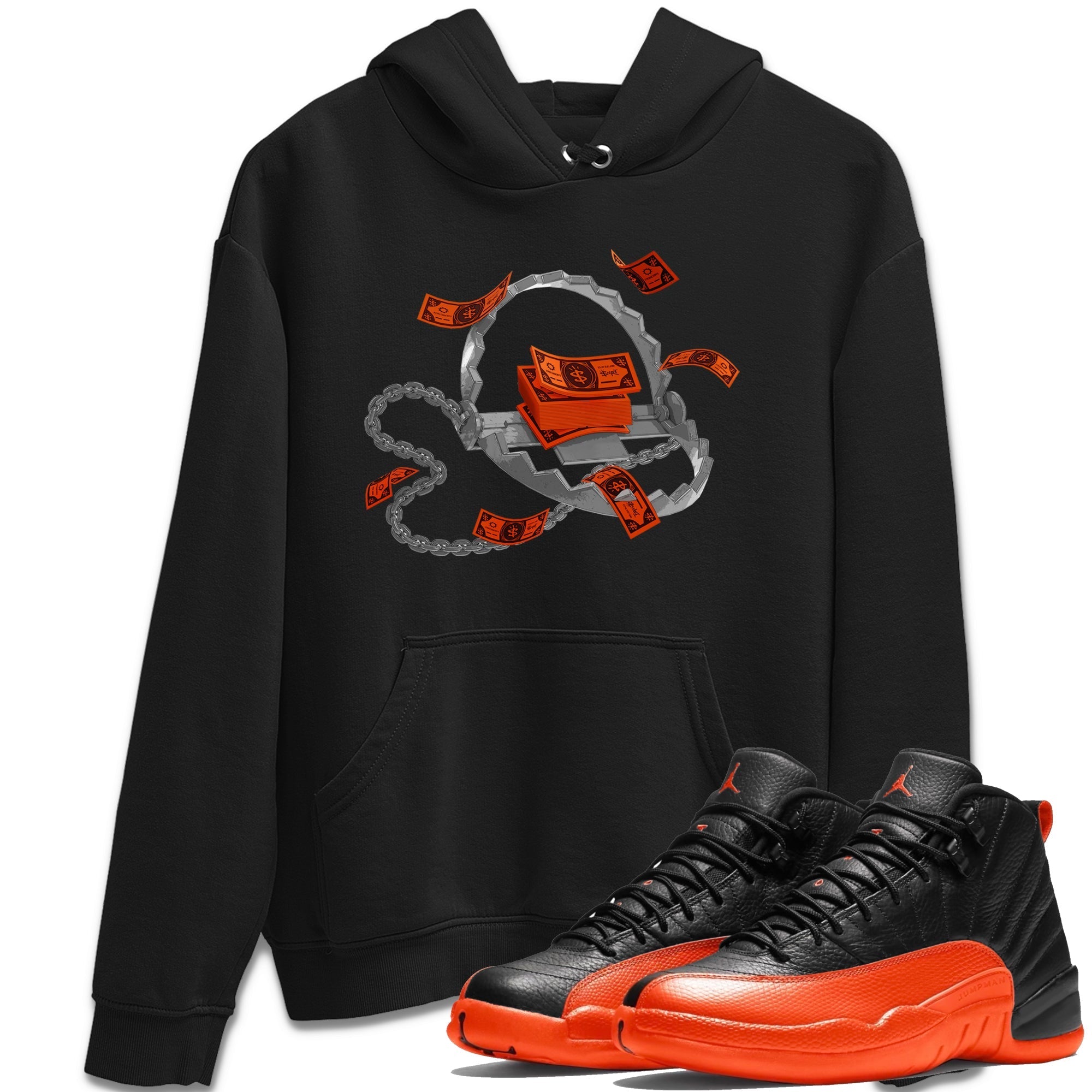 Trap Money Unisex Tops - Air Jordan 12 Brilliant Orange