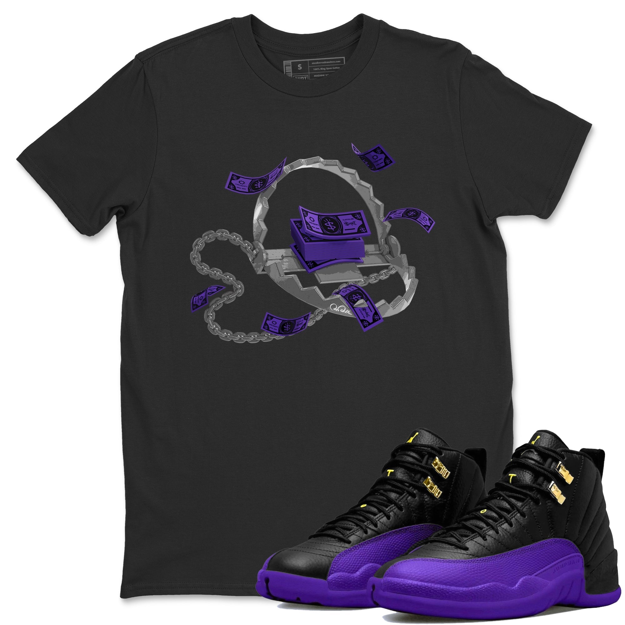 Trap Money Unisex Tops - Air Jordan 12 Field Purple