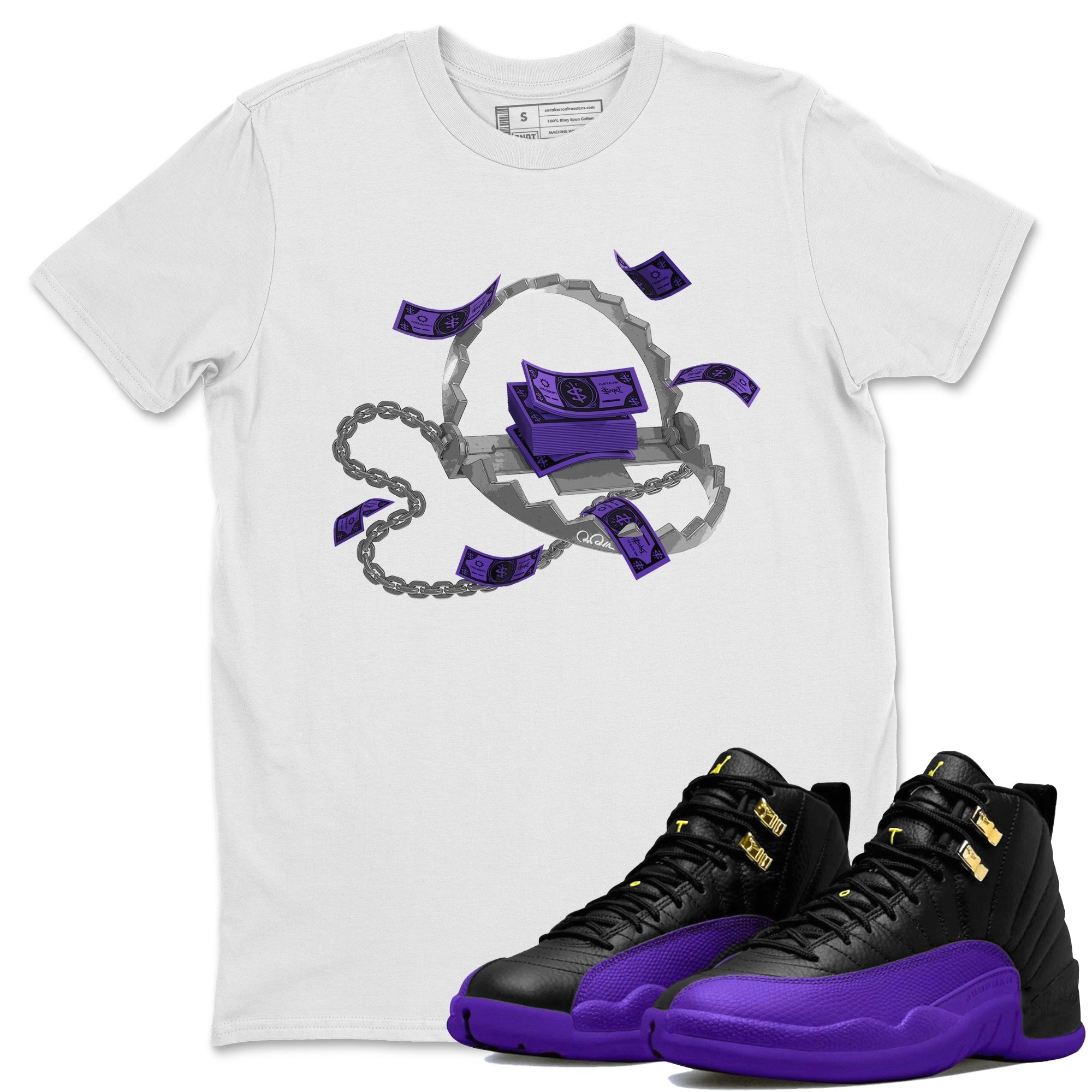 Trap Money Unisex Tops - Air Jordan 12 Field Purple