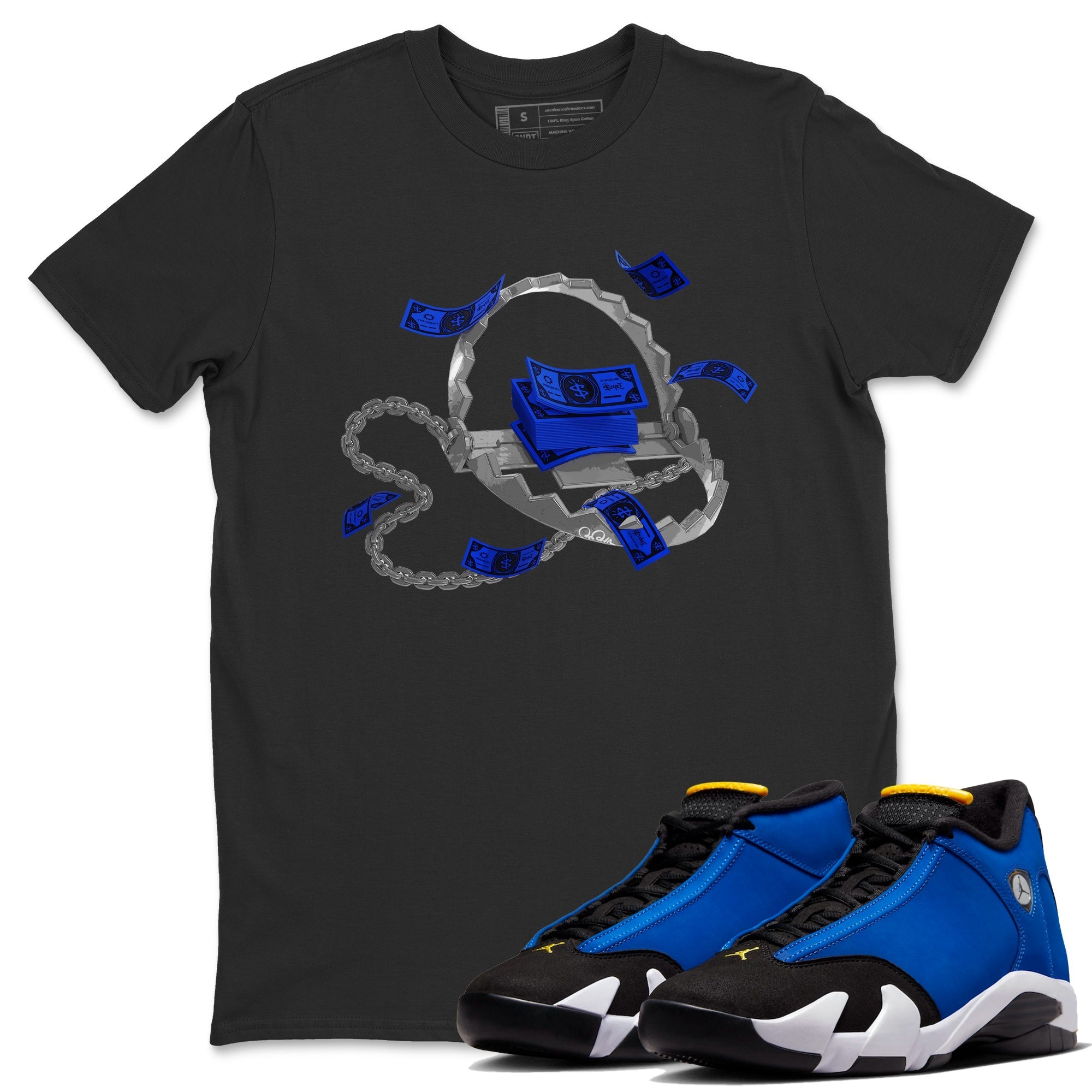 Trap Money Unisex Tops - Air Jordan 14 Laney