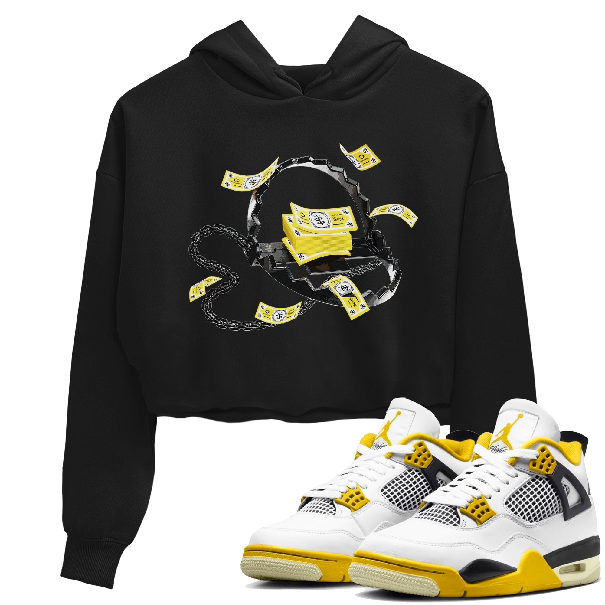 Trap Money snkmatch Women's Top - Air Jordan 4 Vivid Sulfur