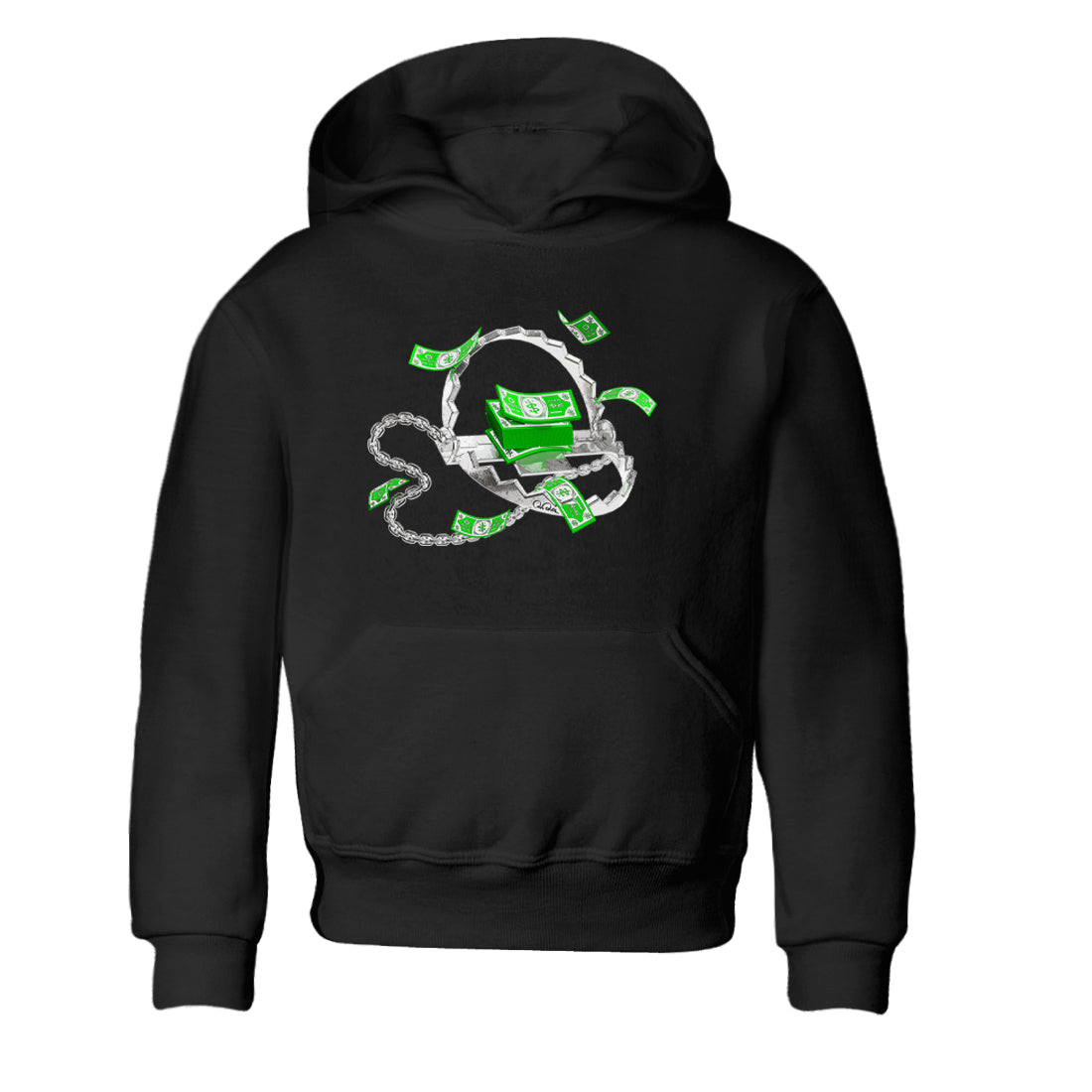 Trap Money snkmatch Tees Kids - Air Jordan 5 Lucky Green
