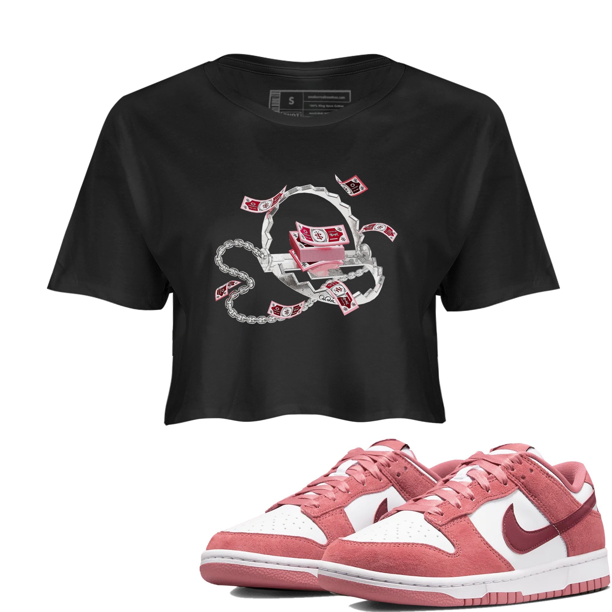 Trap Money snkmatch Women's Top - Dunk Valentines Day 2024