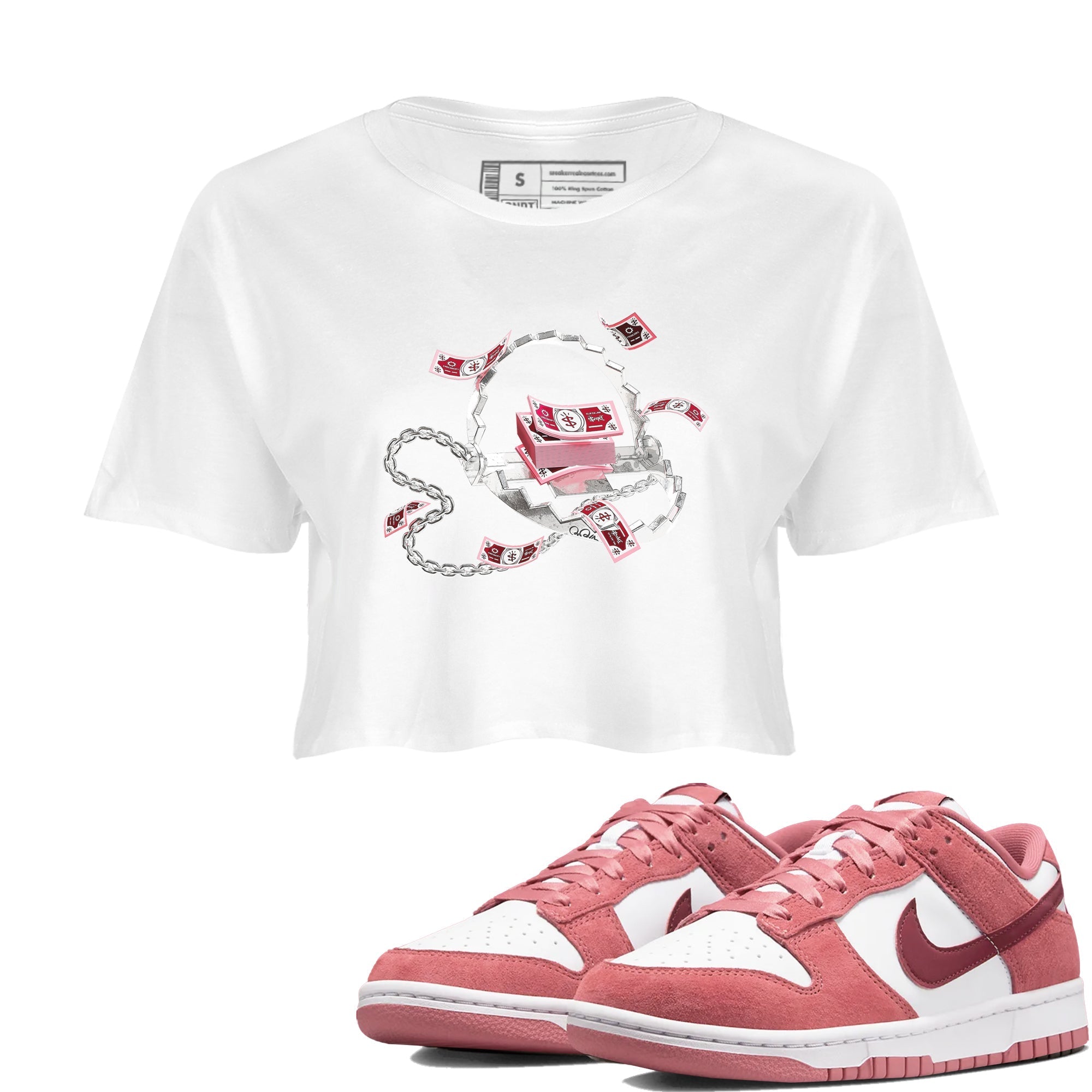 Trap Money snkmatch Women's Top - Dunk Valentines Day 2024