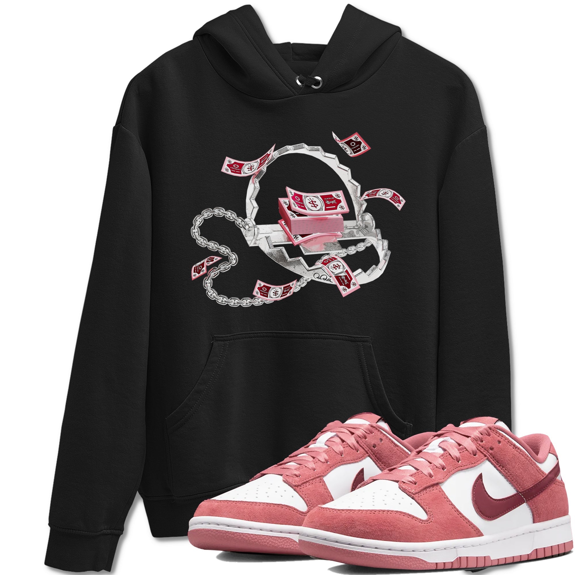 Trap Money snkmatch Tees - Dunk Valentines Day 2024