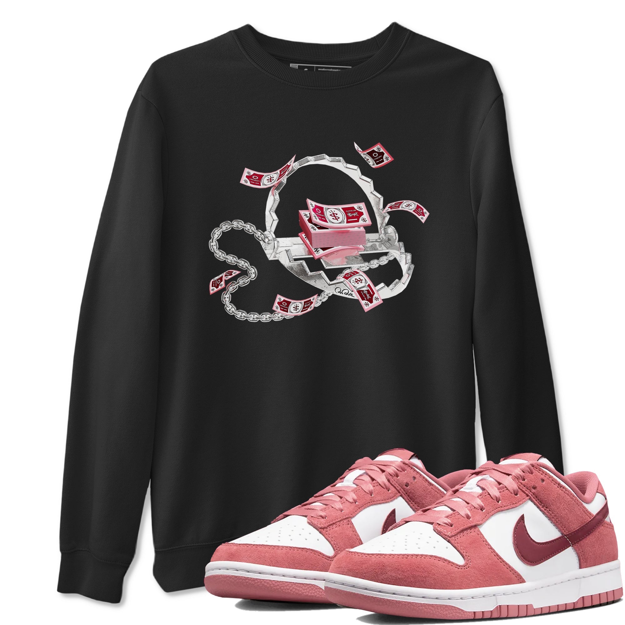 Trap Money snkmatch Tees - Dunk Valentines Day 2024