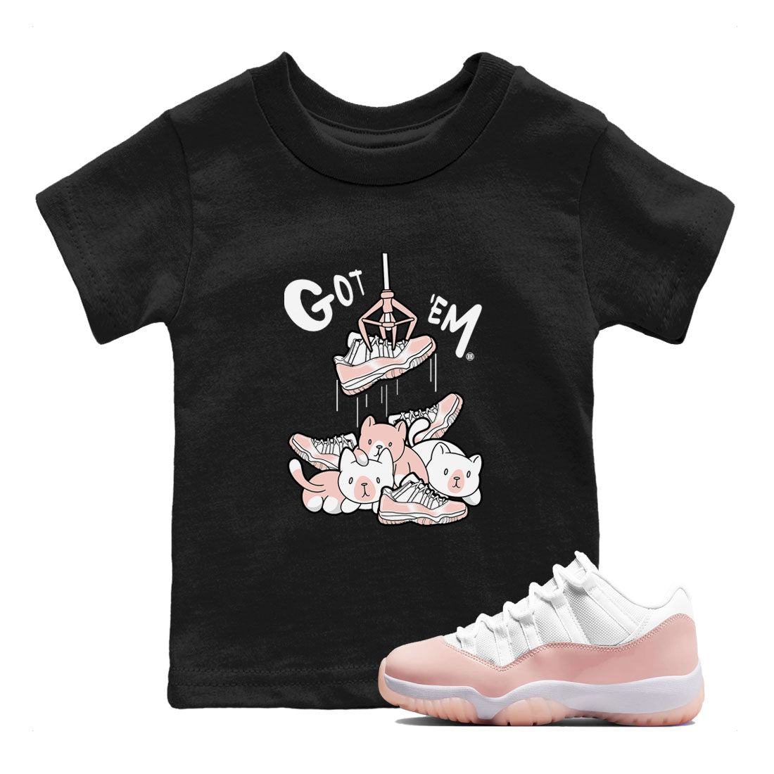 Treasure Hunter snkmatch Tees Kids - Air Jordan 11 Legend Pink