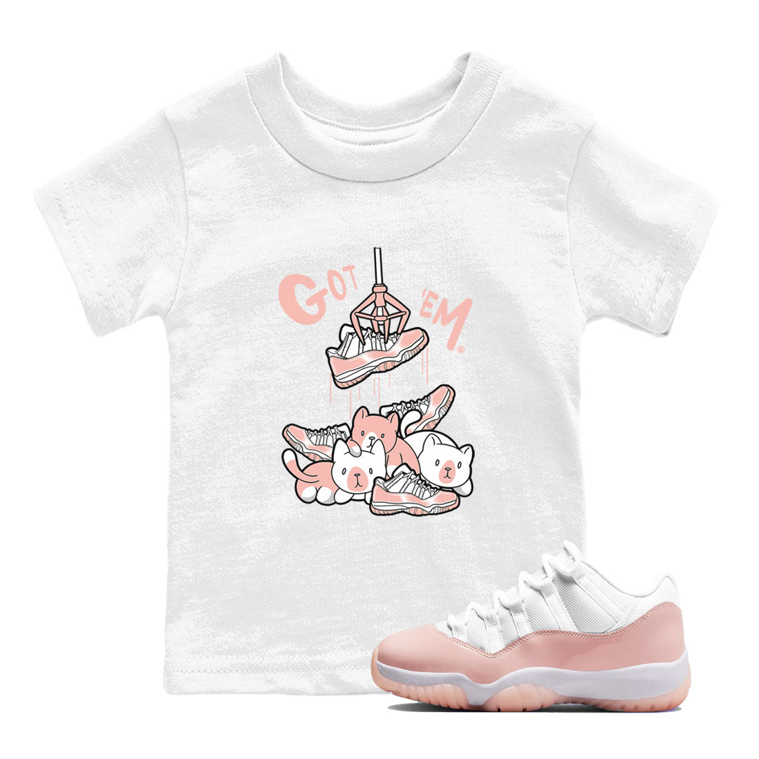 Treasure Hunter snkmatch Tees Kids - Air Jordan 11 Legend Pink
