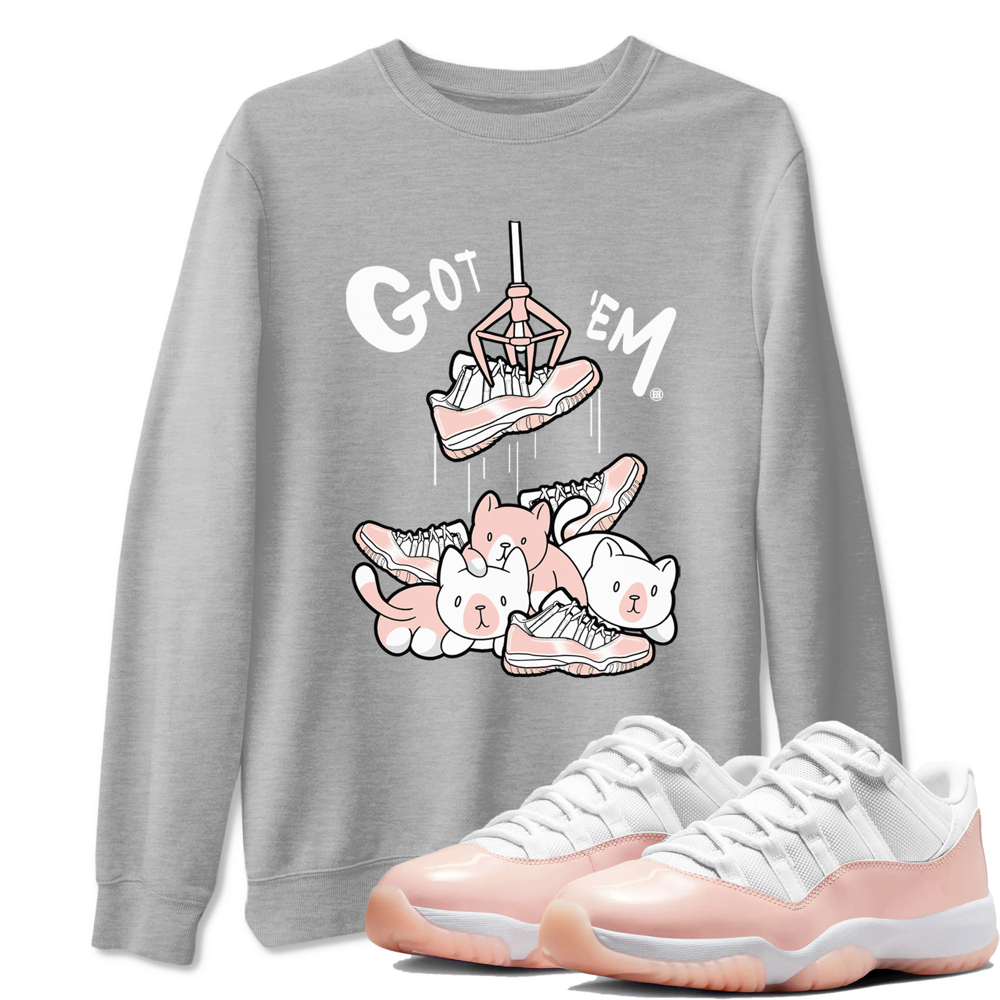 Treasure Hunter snkmatch Tees - Air Jordan 11 Legend Pink