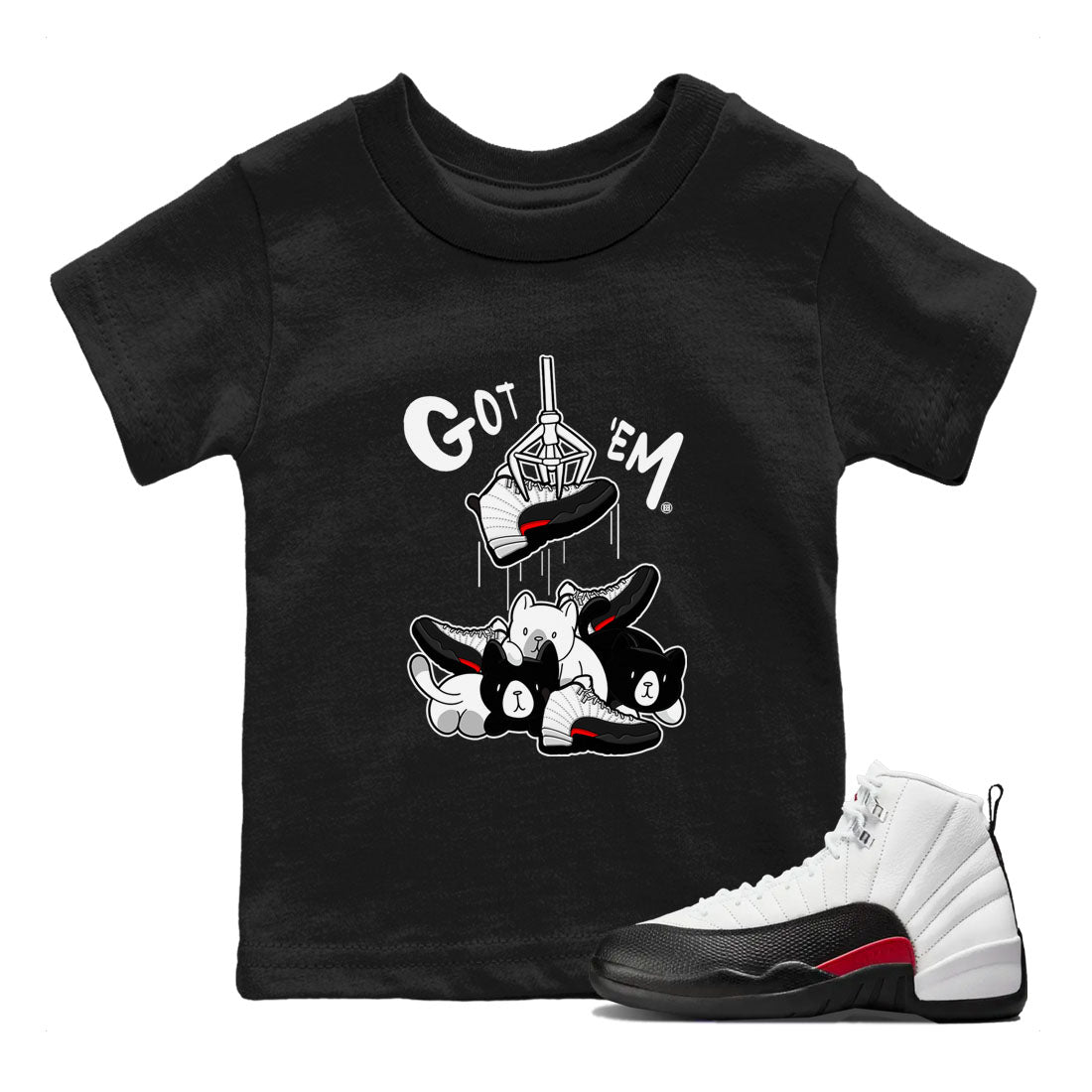 Treasure Hunter snkmatch Tees Kids - Air Jordan 12 Taxi Flip
