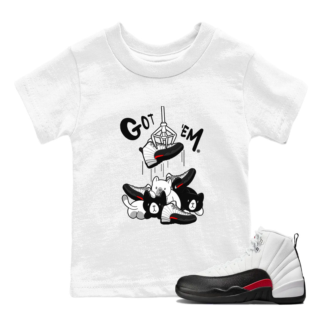 Treasure Hunter snkmatch Tees Kids - Air Jordan 12 Taxi Flip
