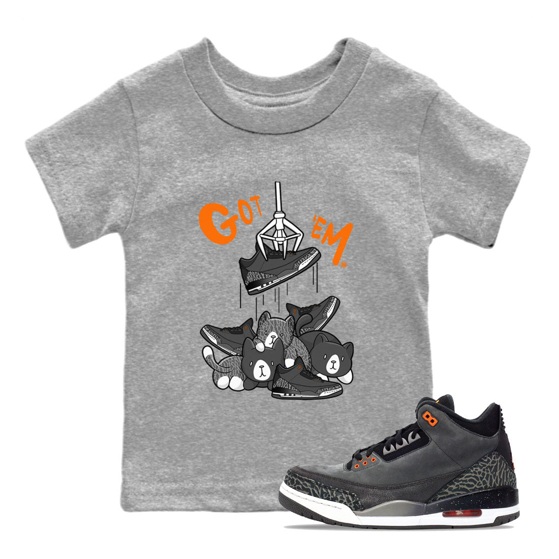 Treasure Hunter snkmatch Tee Kids - Air Jordan 3 Fear