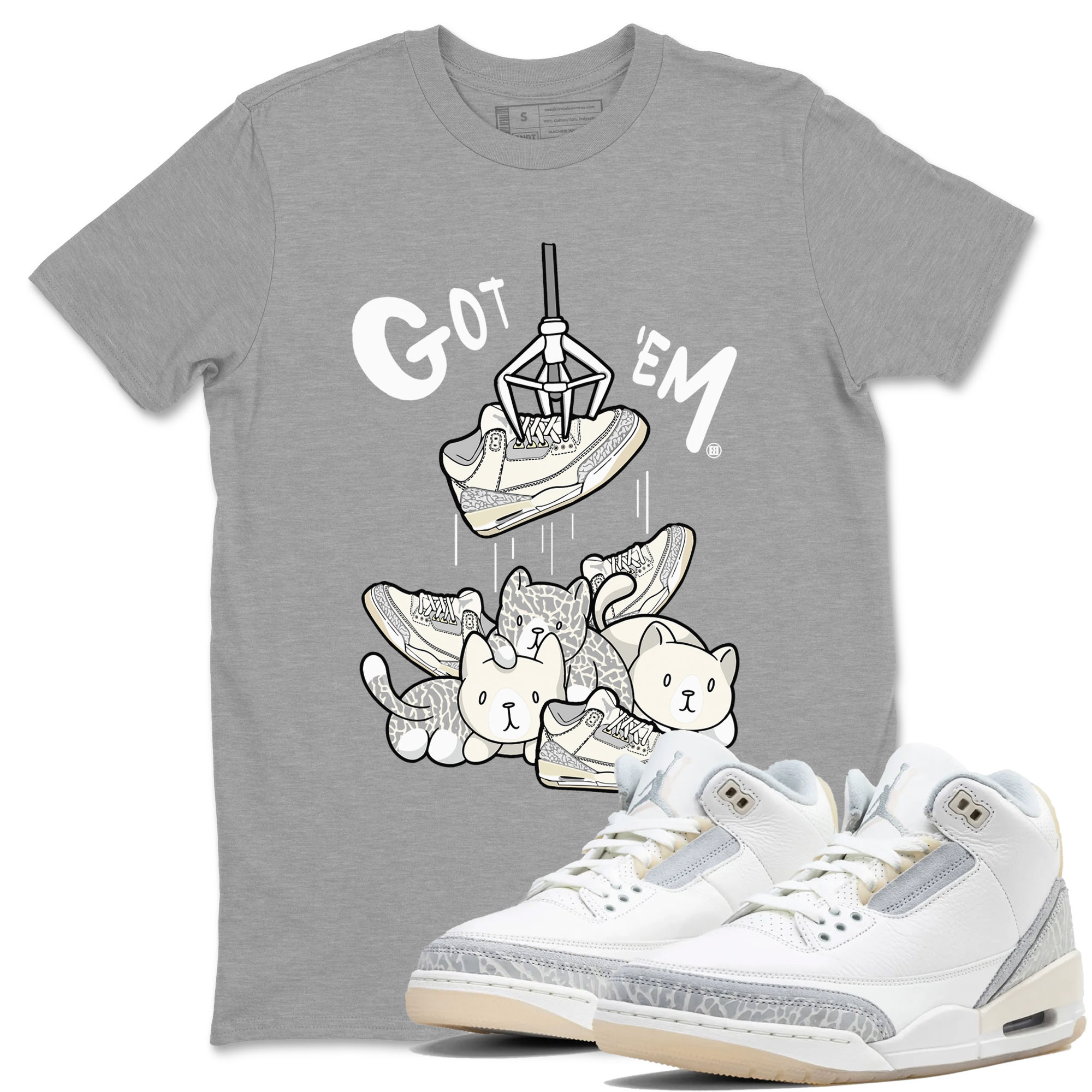 Treasure Hunter snkmatch Tees - Air Jordan 3 Ivory
