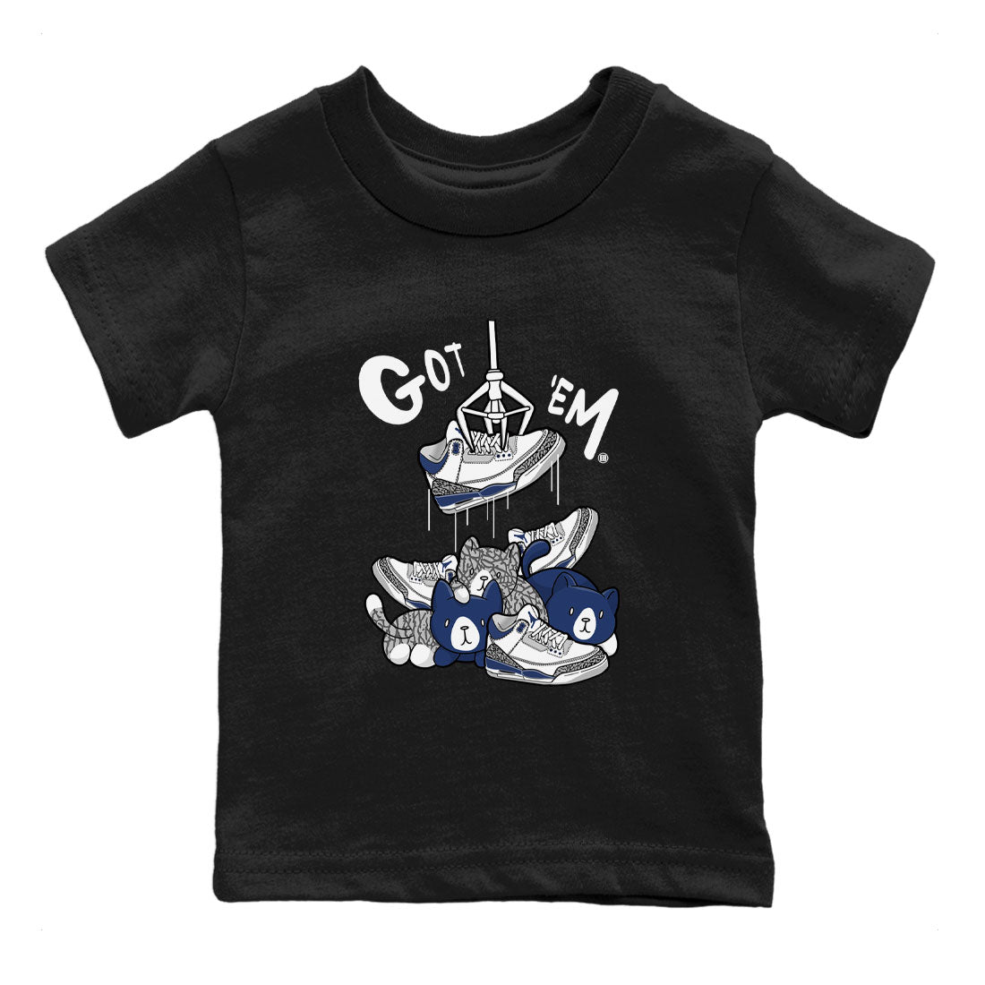 Treasure Hunter snkmatch Tees Kids - Air Jordan 3 Midnight Navy 2023
