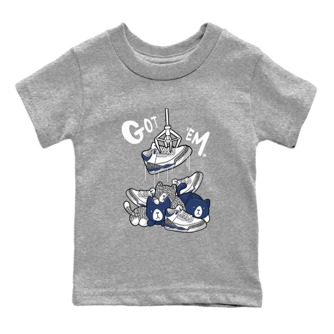 Treasure Hunter snkmatch Tees Kids - Air Jordan 3 Midnight Navy 2023
