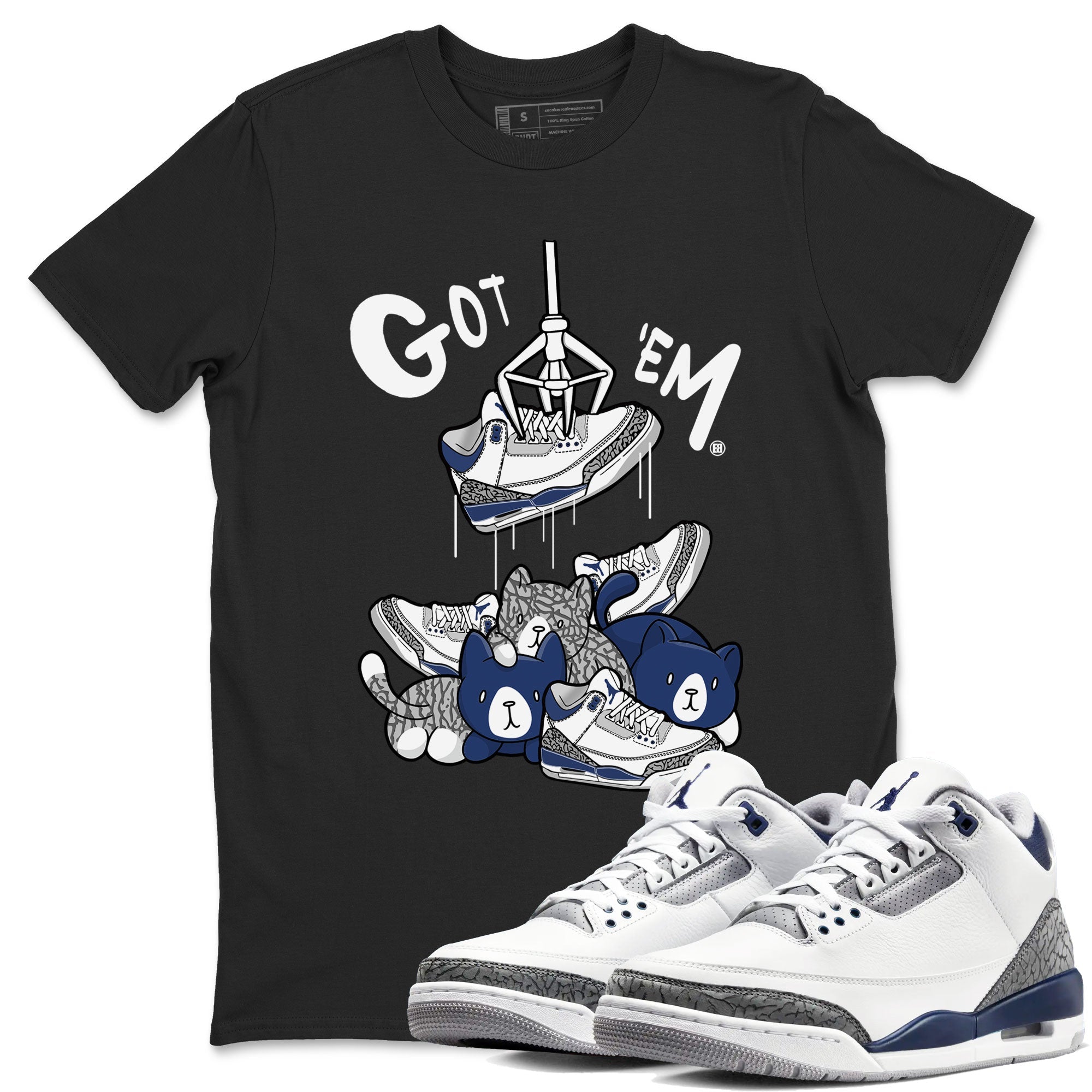 Treasure Hunter snkmatch Tees - Air Jordan 3 Midnight Navy 2023