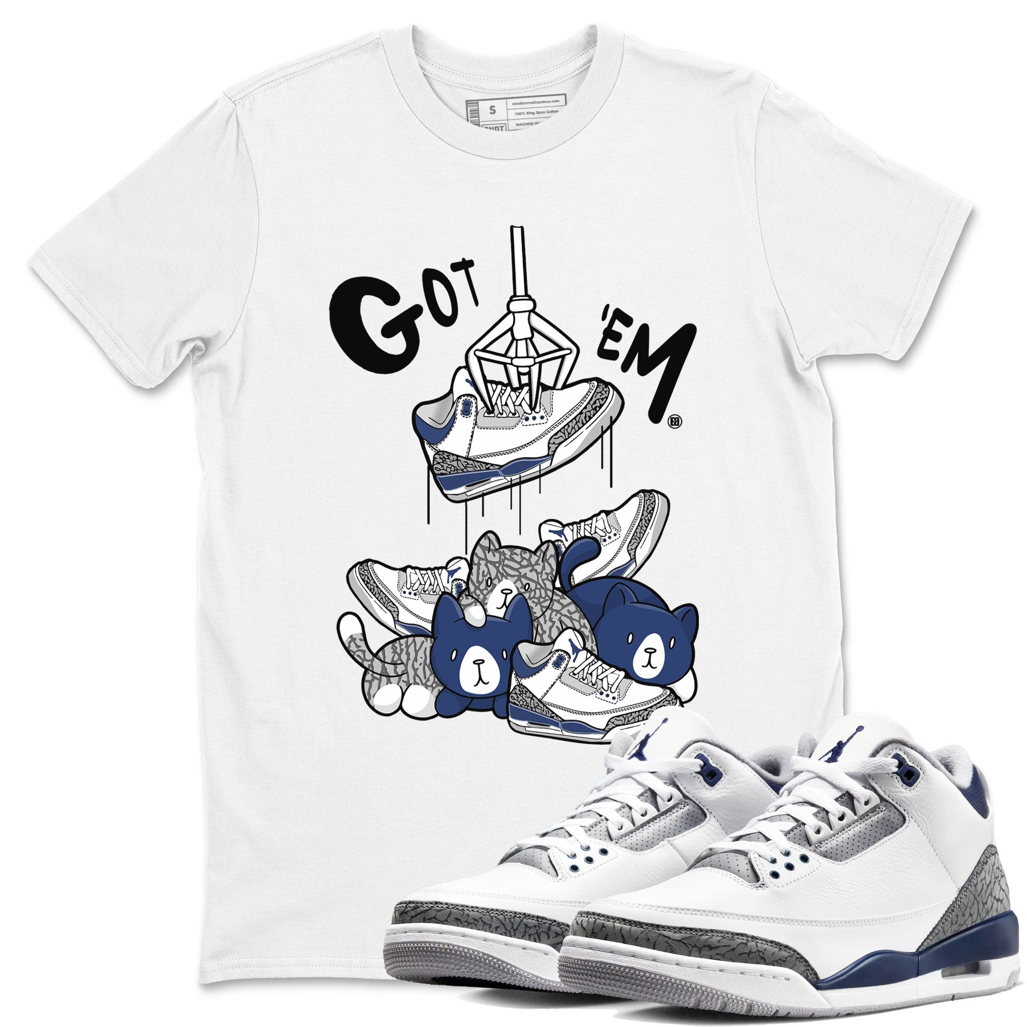 Treasure Hunter snkmatch Tees - Air Jordan 3 Midnight Navy 2023