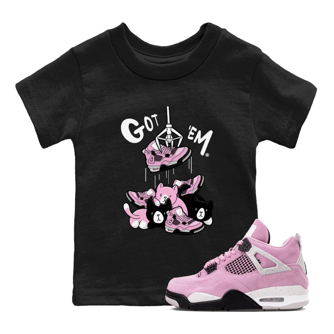Treasure Hunter snkmatch Tees Kids - Air Jordan 4 Orchid