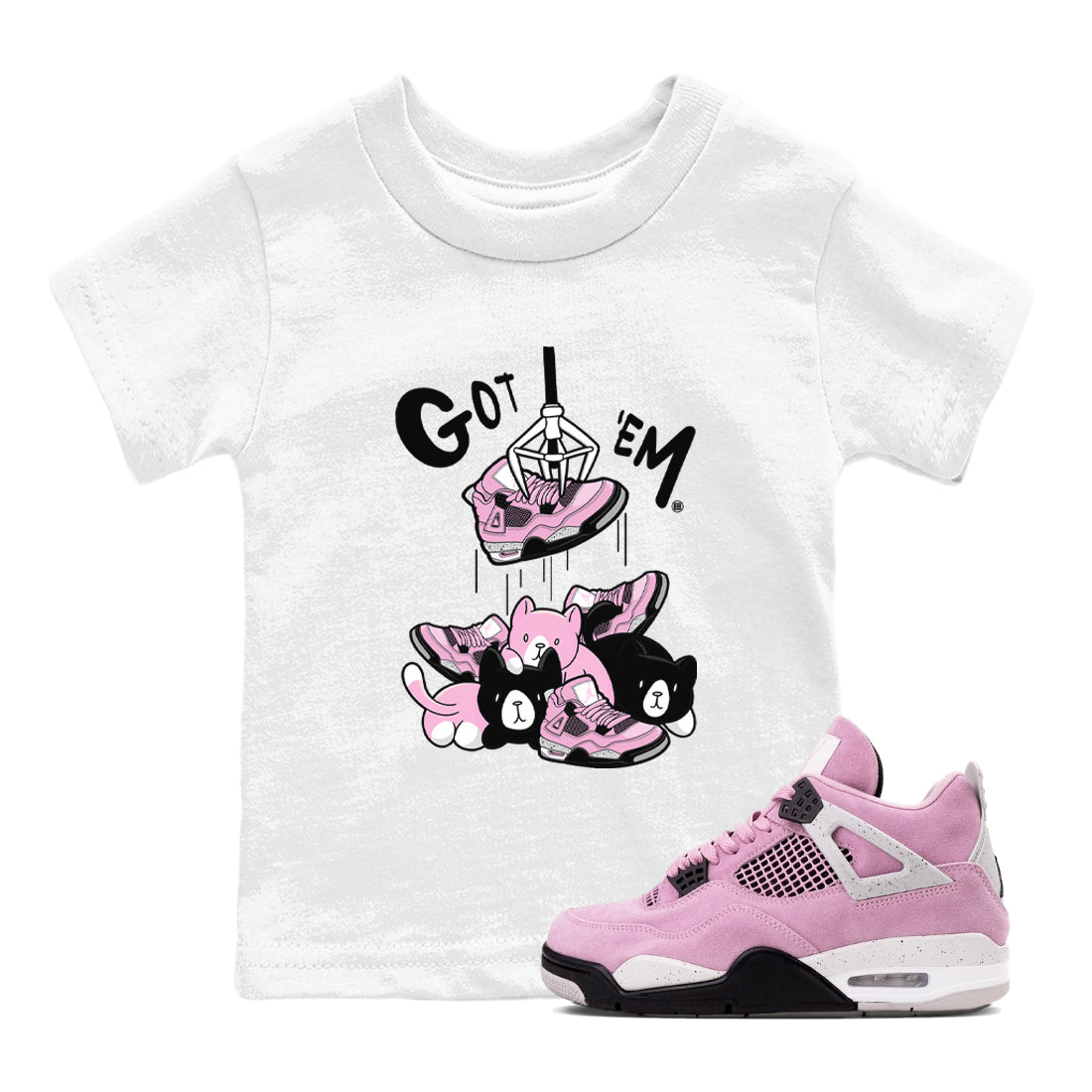 Treasure Hunter snkmatch Tees Kids - Air Jordan 4 Orchid