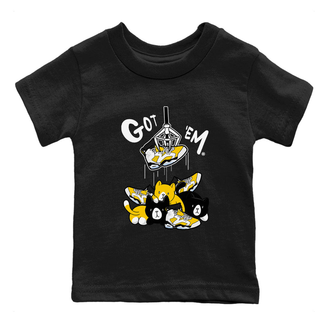 Treasure Hunter snkmatch Tees Kids - Air Jordan 6 Yellow Ochre