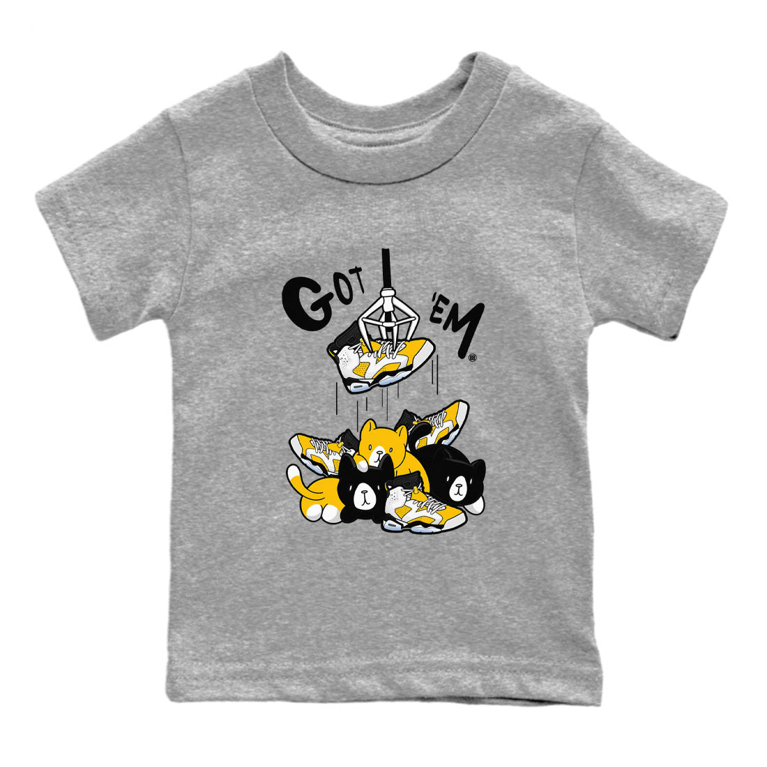 Treasure Hunter snkmatch Tees Kids - Air Jordan 6 Yellow Ochre