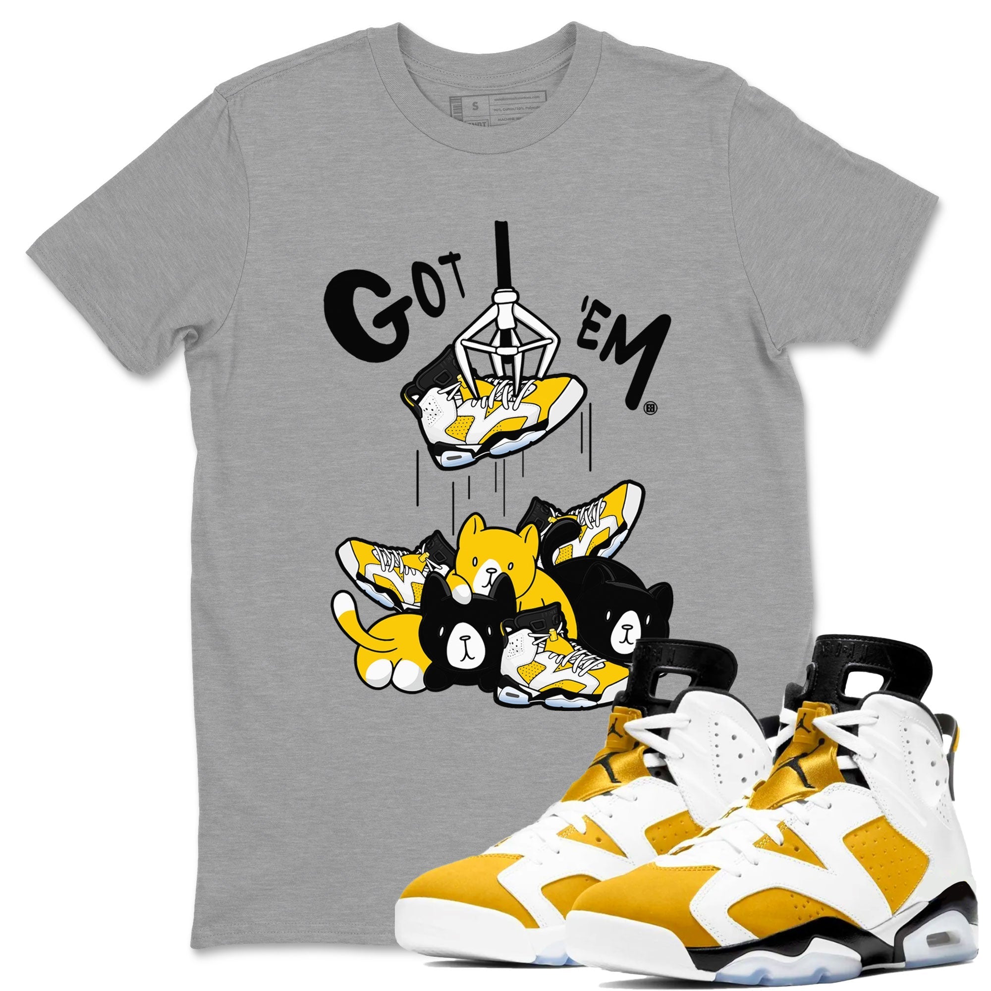 Treasure Hunter snkmatch Tees - Air Jordan 6 Yellow Ochre