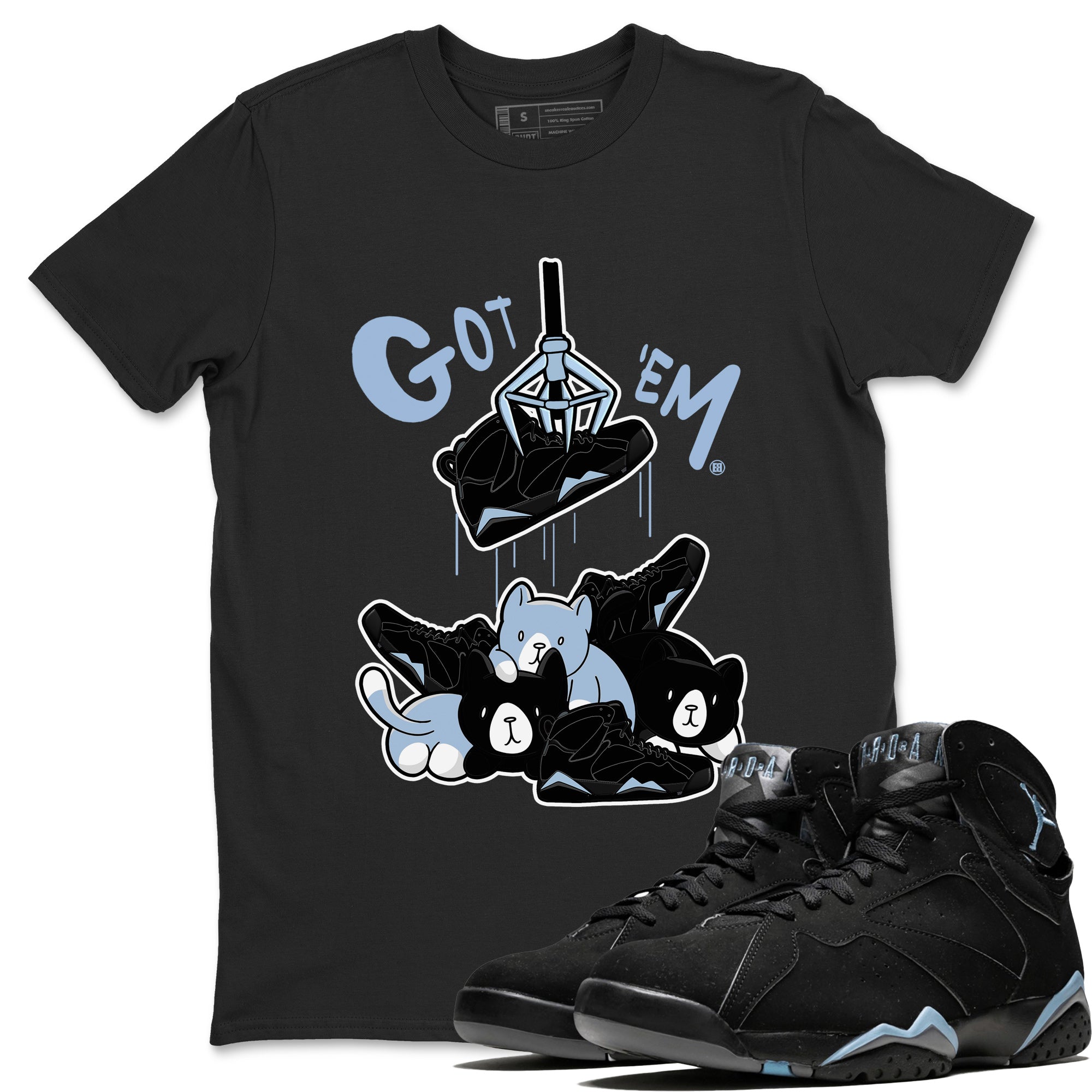 Treasure Hunter Unisex Tops - Air Jordan 7 Chambray
