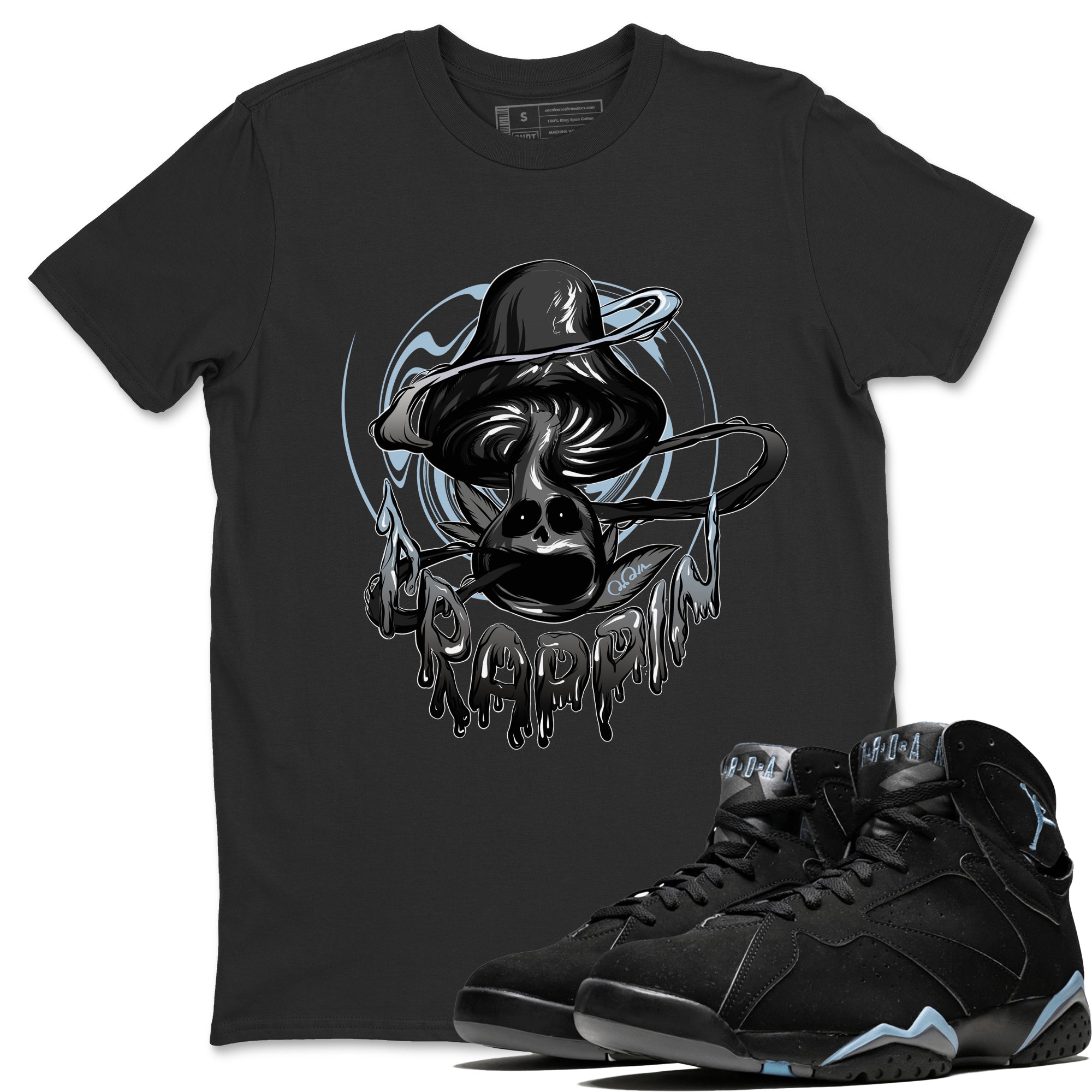 Trippin Mushroom Unisex Tops - Air Jordan 7 Chambray