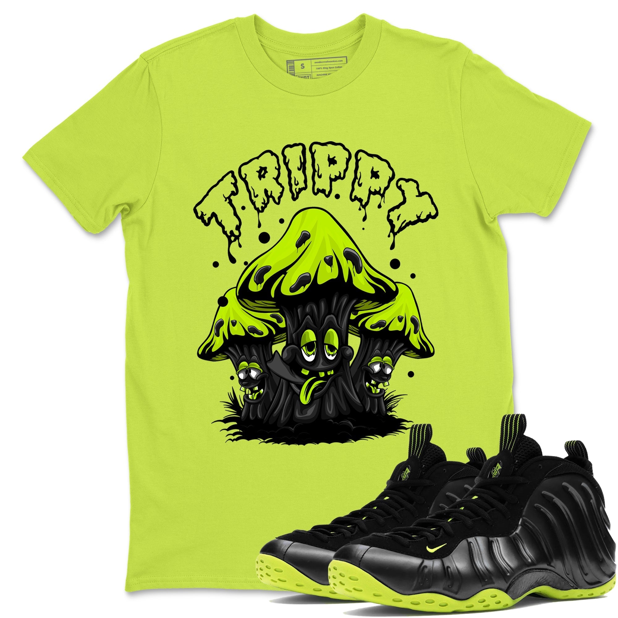 Trippy snkmatch Tees - Air Foamposite One Black Volt