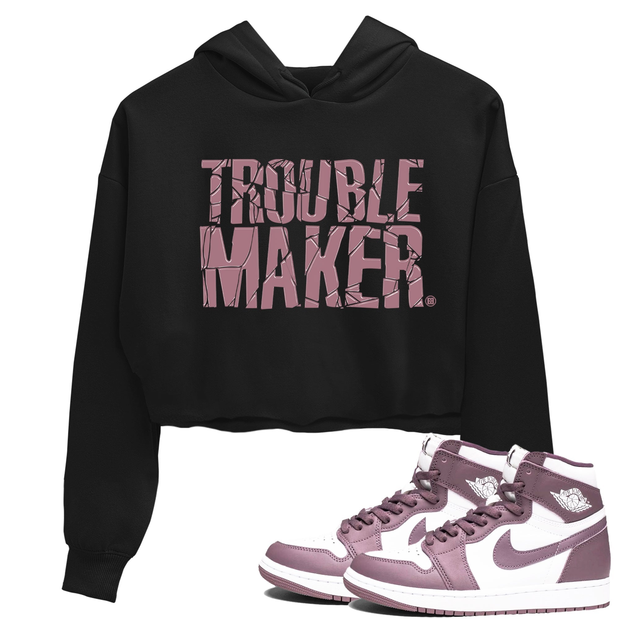 Trouble Maker snkmatch Women's Top - Air Jordan 1 Mauve