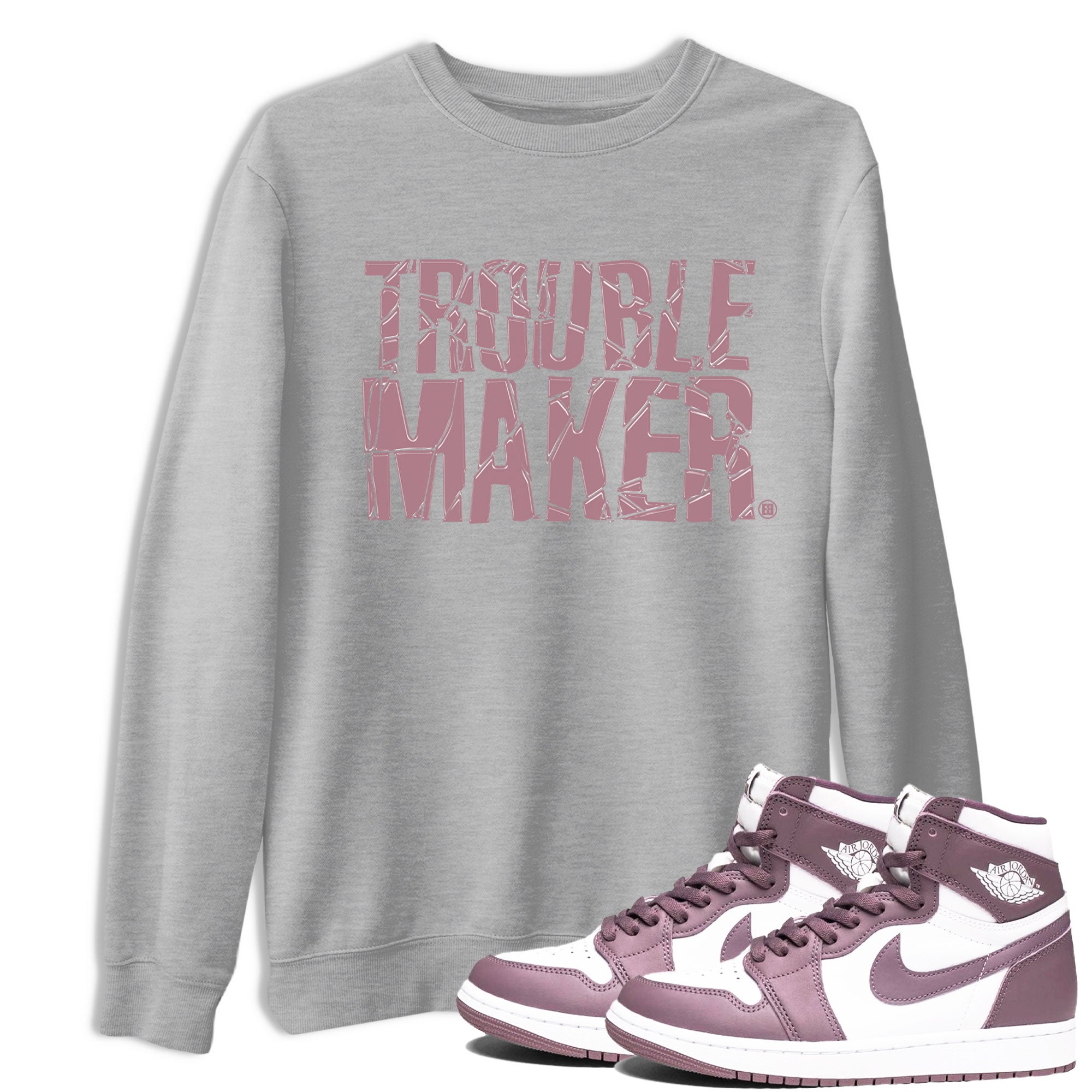 Trouble Maker snkmatch Tee - Air Jordan 1 Mauve