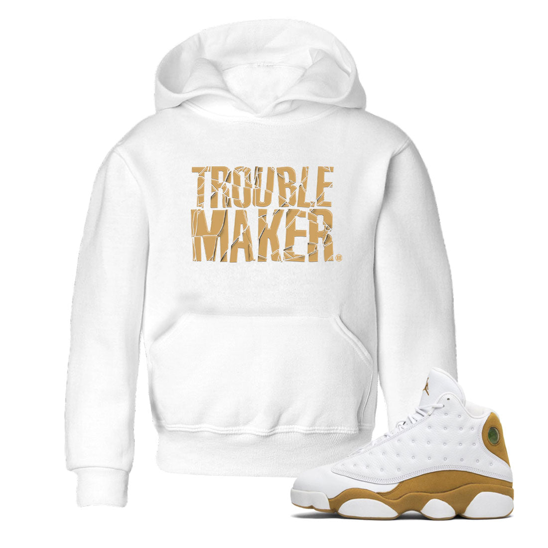 Trouble Maker snkmatch Tee Kids - Air Jordan 13 Wheat