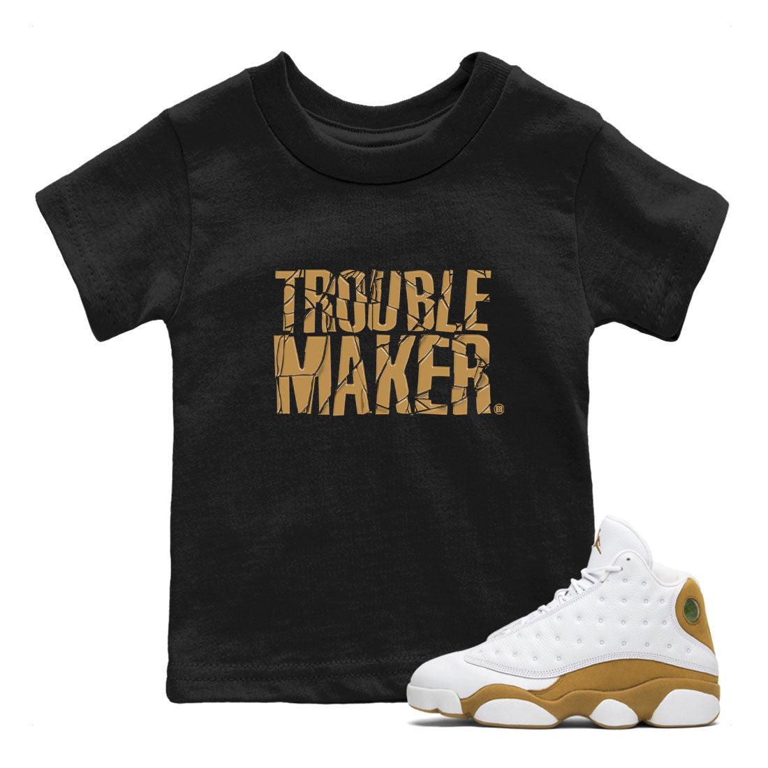 Trouble Maker snkmatch Tee Kids - Air Jordan 13 Wheat