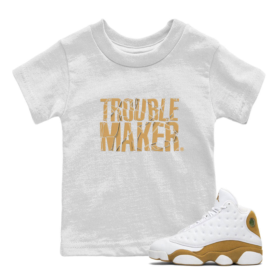Trouble Maker snkmatch Tee Kids - Air Jordan 13 Wheat