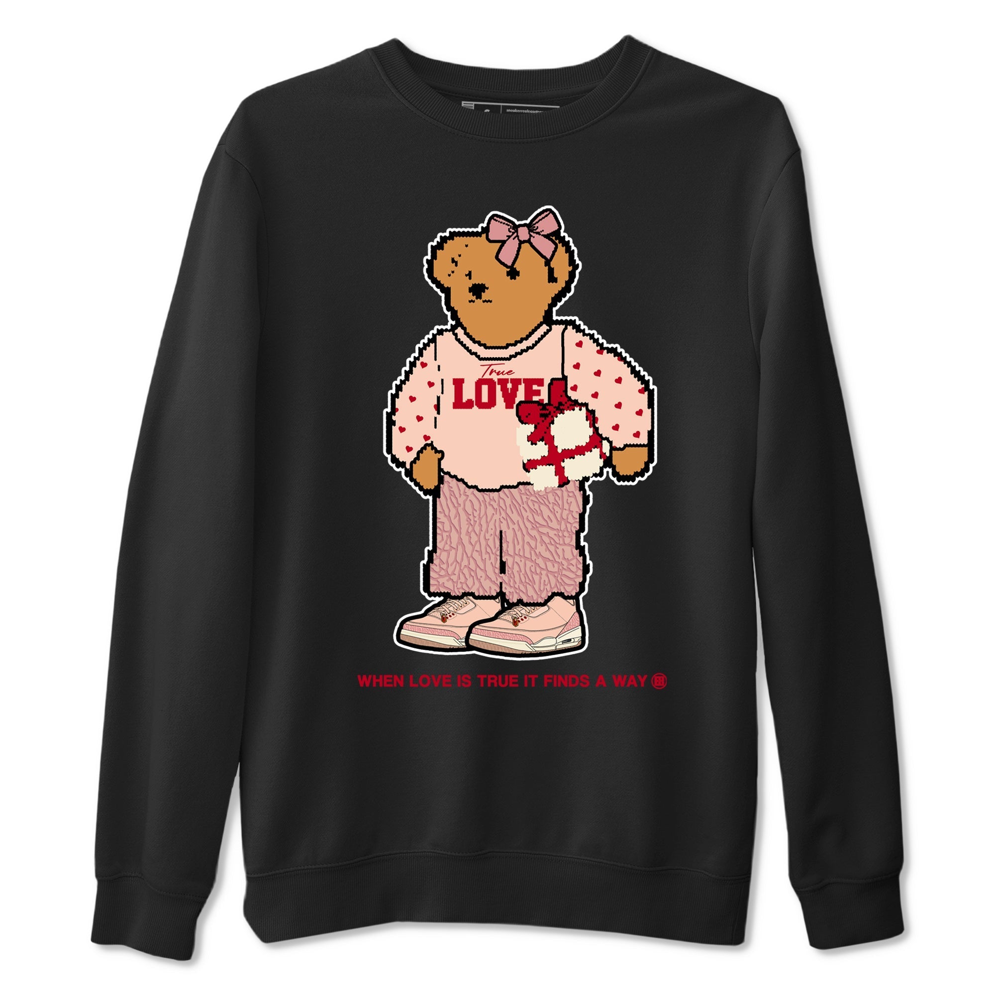 True Love Bear snkmatch Tees - Air Jordan 3 Valentines Day