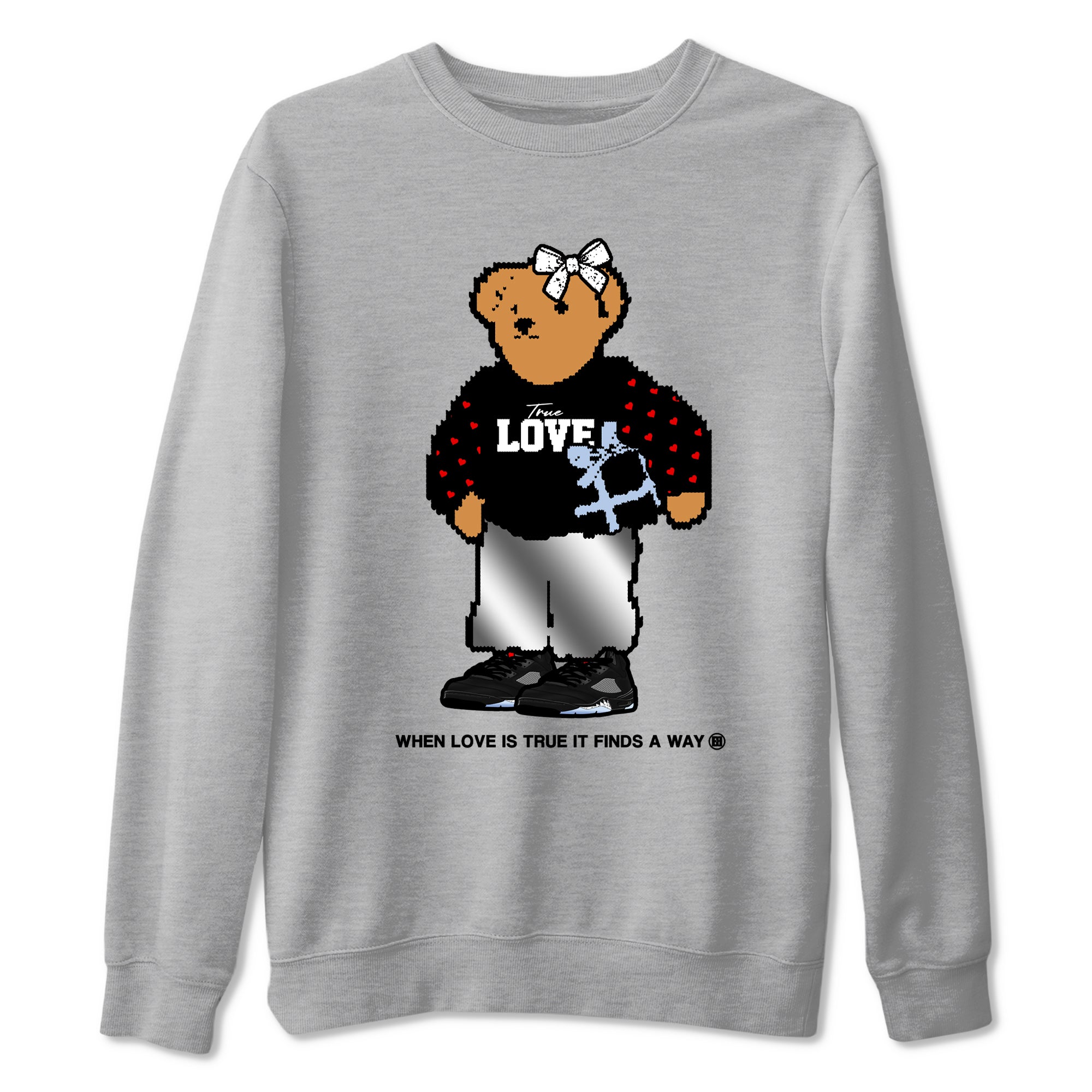 True Love Bear snkmatch Tees - Air Jordan 5 Reimagined