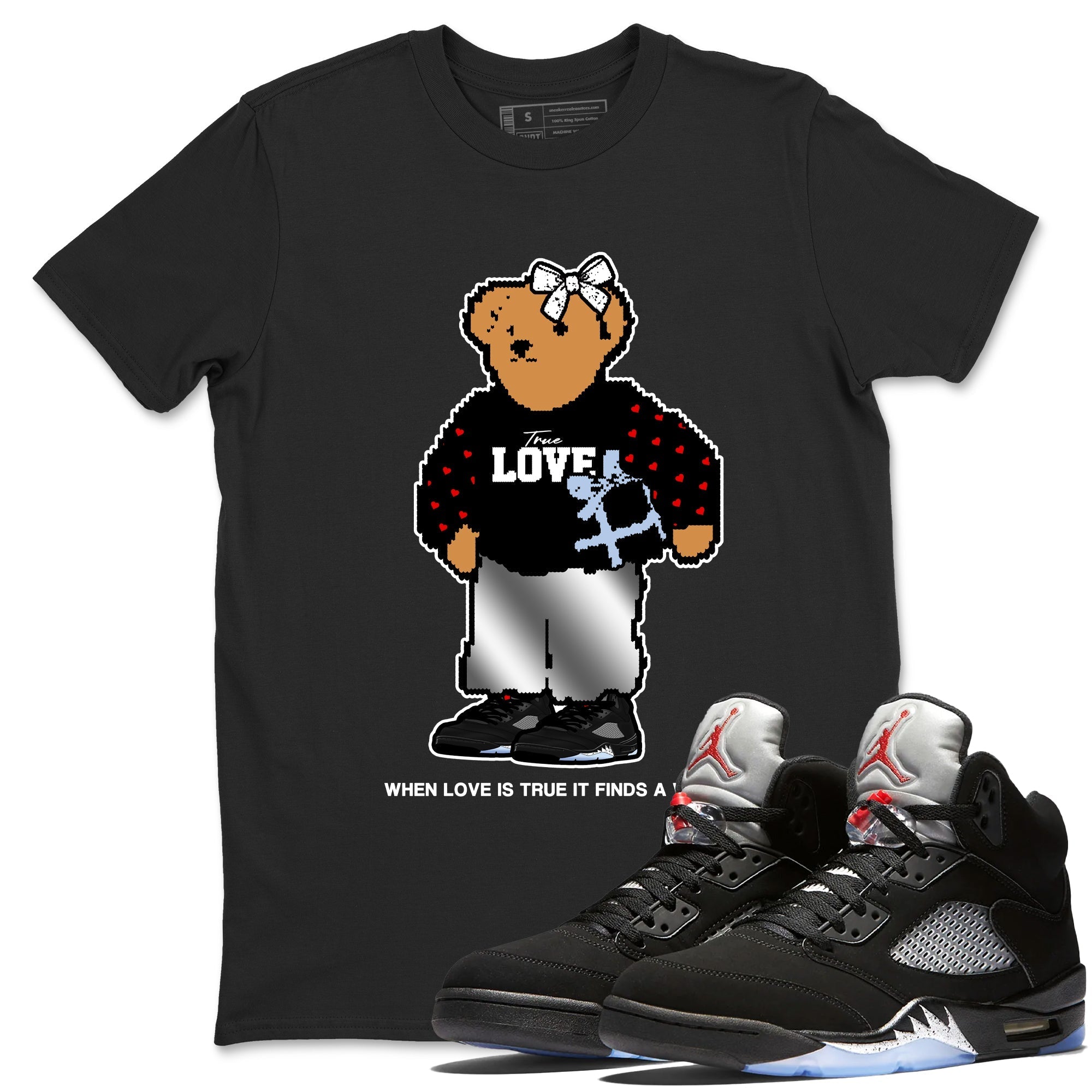 True Love Bear snkmatch Tees - Air Jordan 5 Reimagined