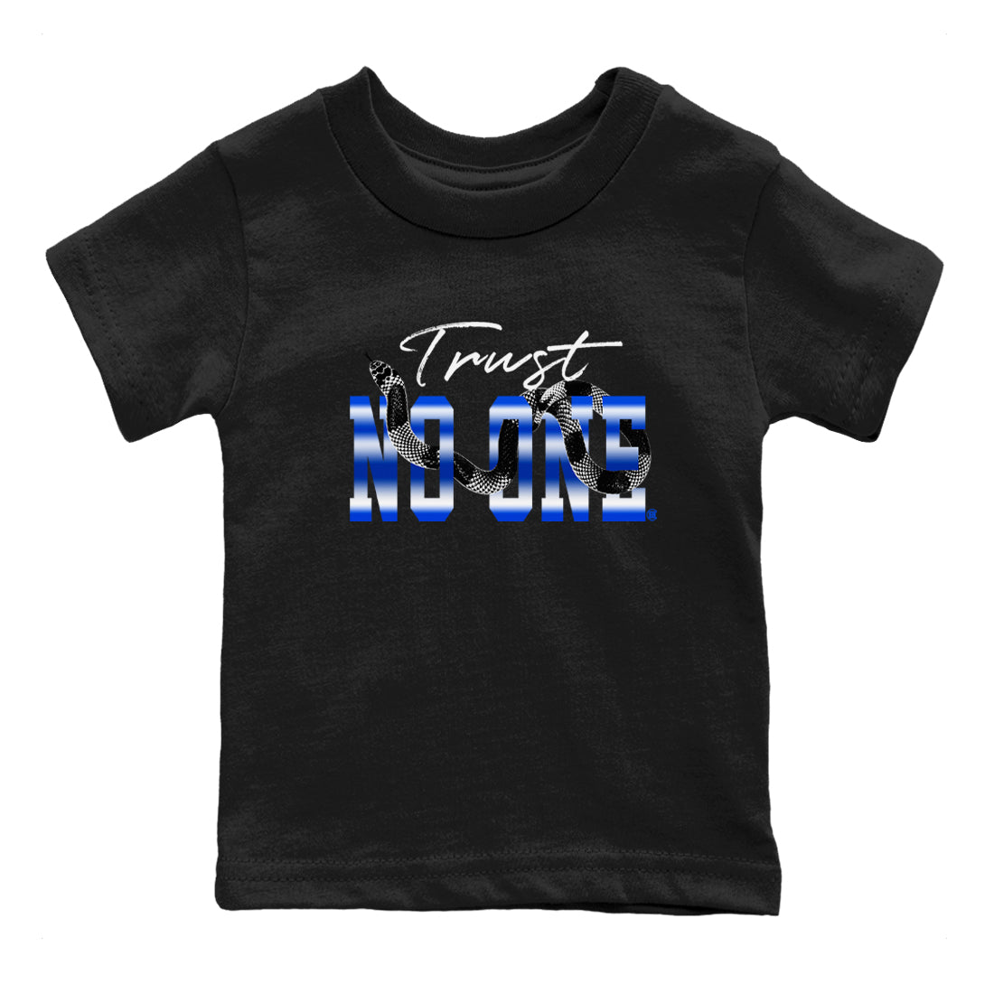 Trust No One snkmatch Tees Kids - Air Foamposite One Royal