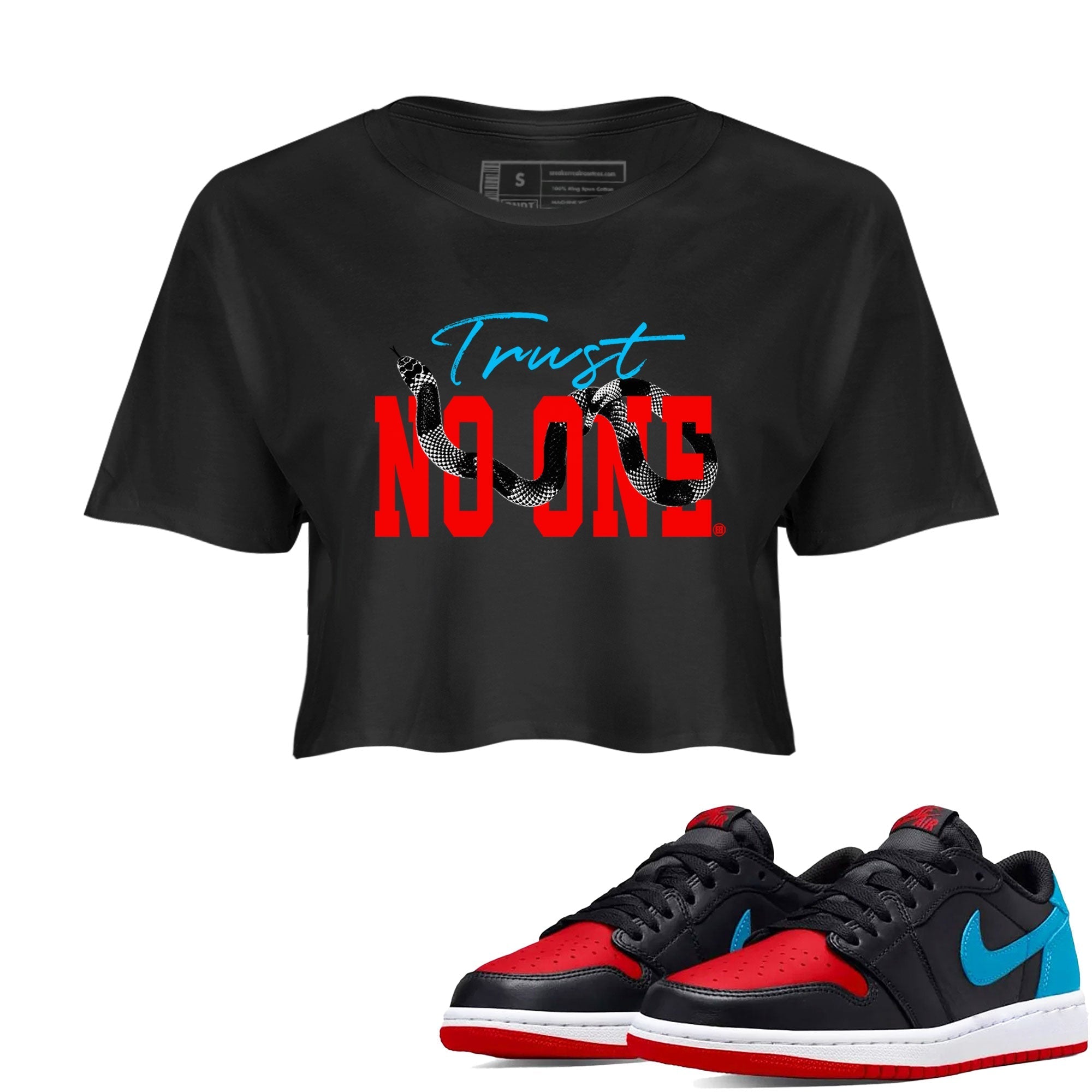 Trust No One snkmatch Women's Top - Air Jordan 1 UNC to Chicago