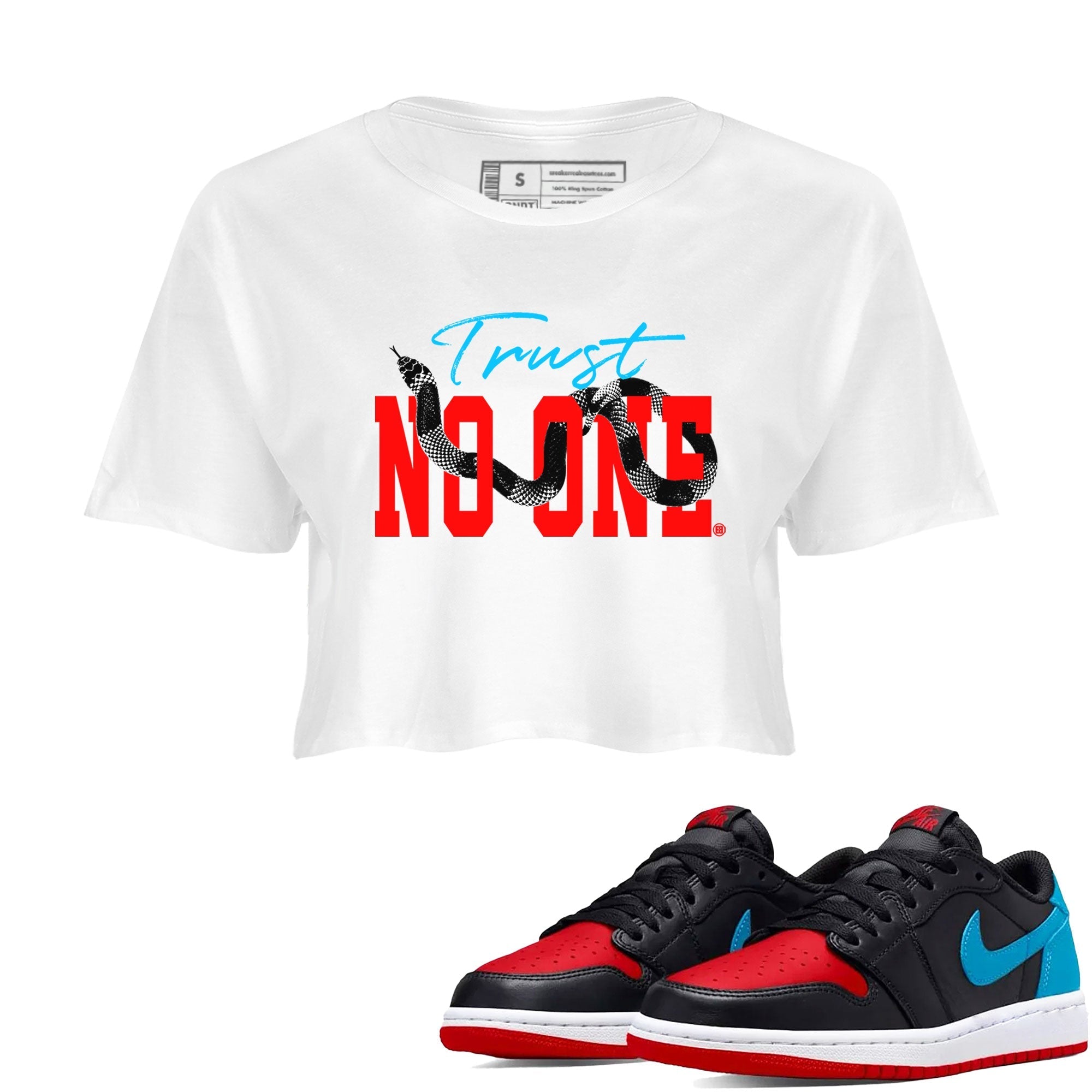 Trust No One snkmatch Women's Top - Air Jordan 1 UNC to Chicago