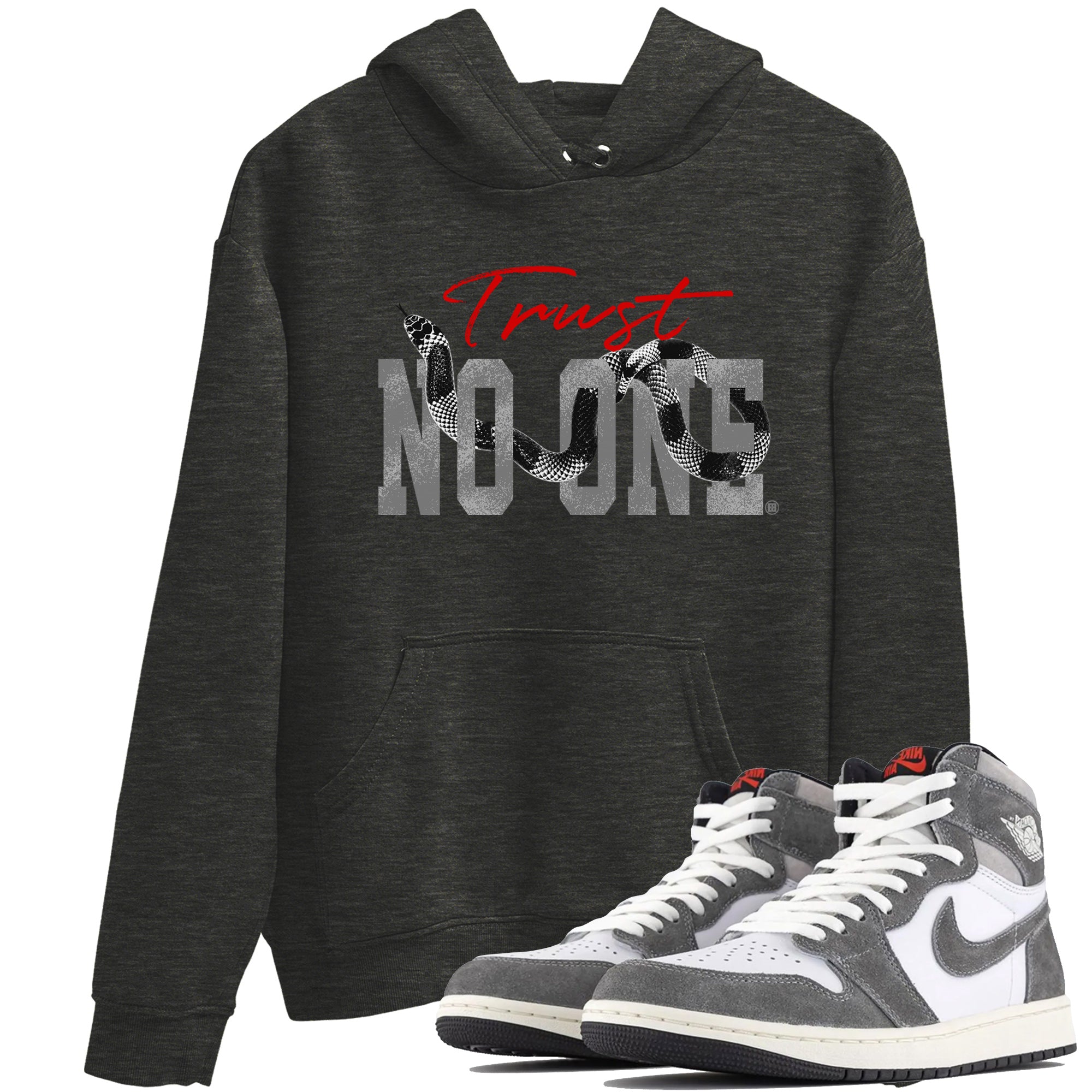 Trust No One Unisex Tops - Air Jordan 1 Washed Heritage