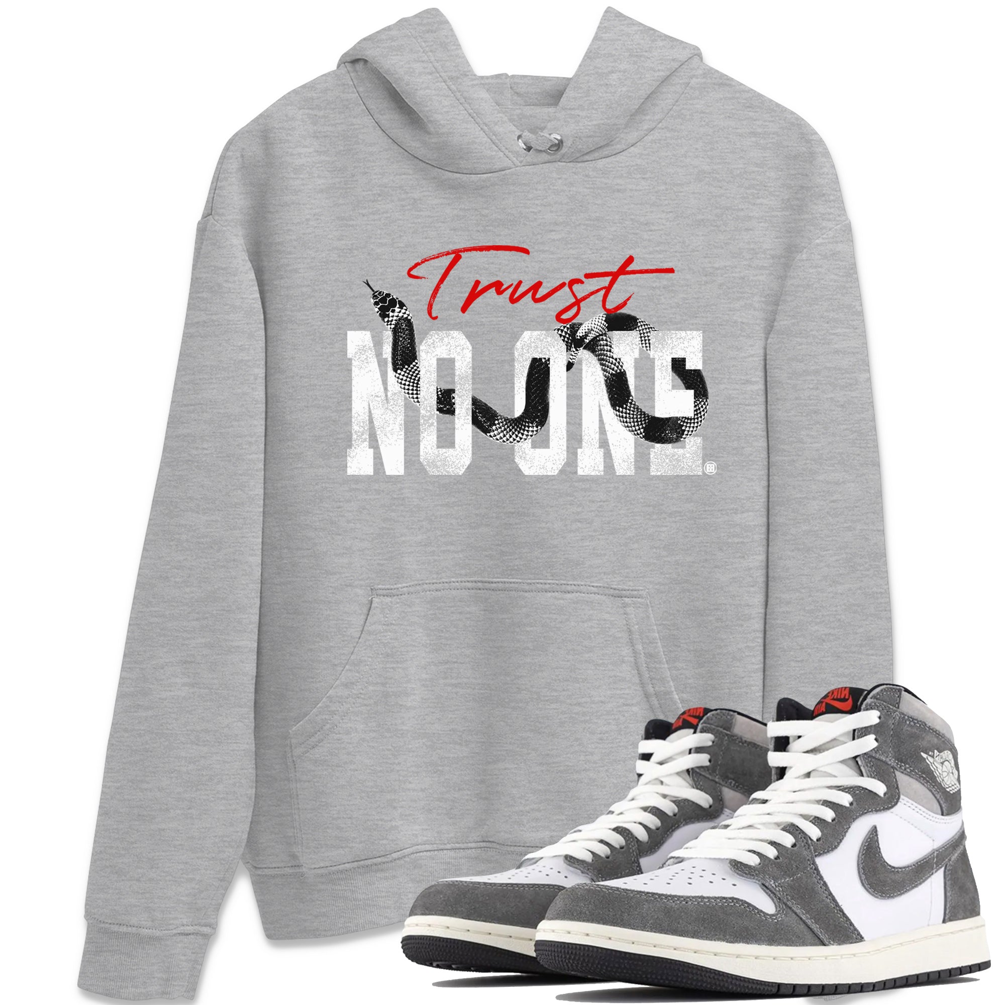 Trust No One Unisex Tops - Air Jordan 1 Washed Heritage
