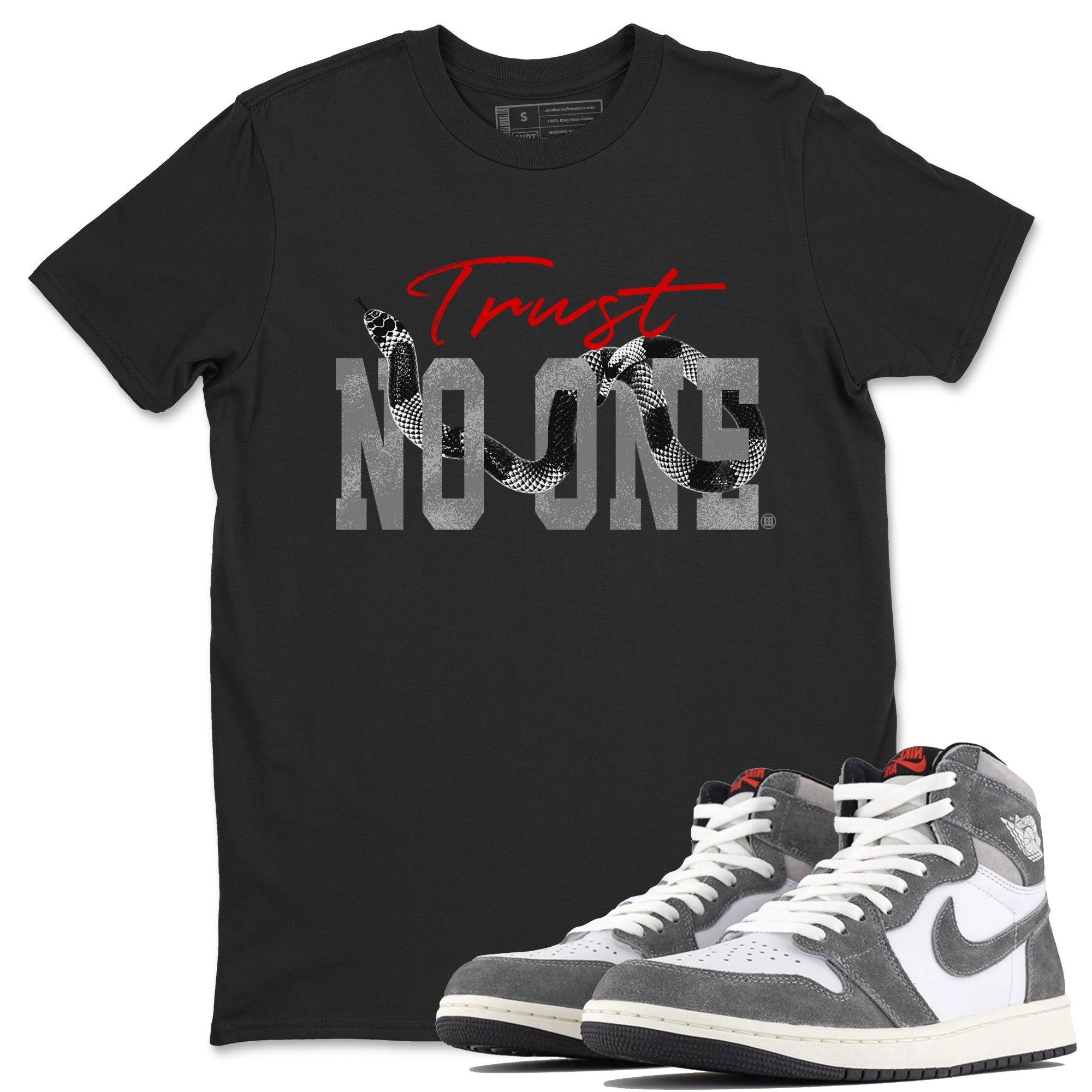 Trust No One Unisex Tops - Air Jordan 1 Washed Heritage