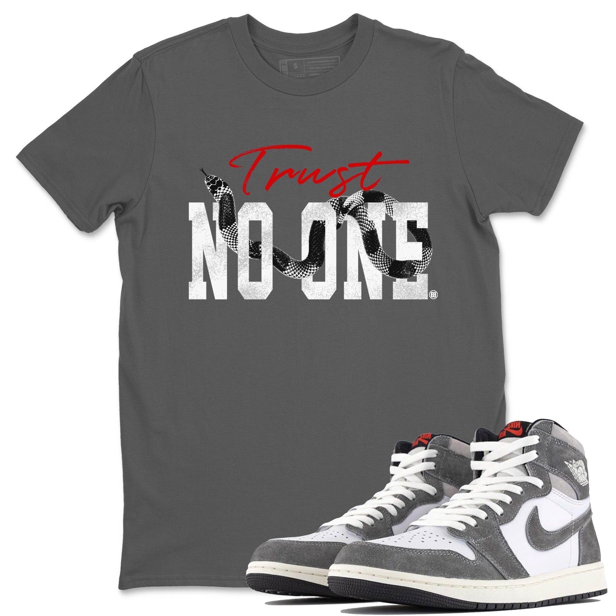 Trust No One Unisex Tops - Air Jordan 1 Washed Heritage